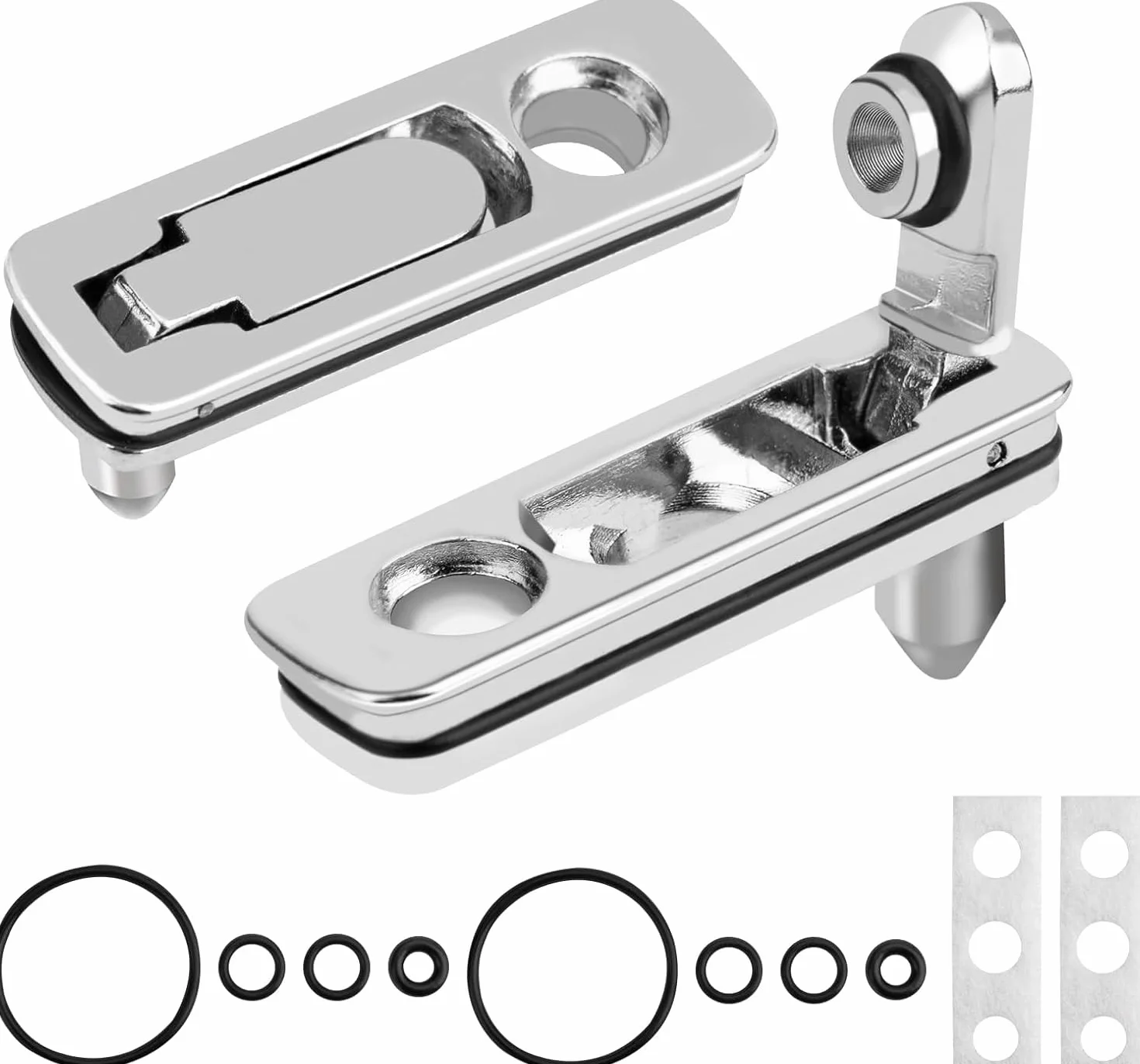 2 szt. Akcesoria do zapalniczek Zippo, uszczelka wkładki, zestaw części zamiennych z wacikiem, metalowe akcesoria zapobiegające parowaniu (srebrne)