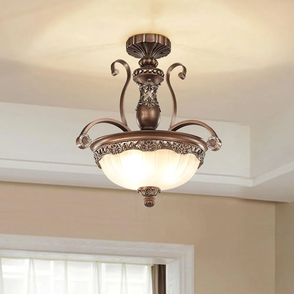 Lampa wisząca ze szkła z żywicy