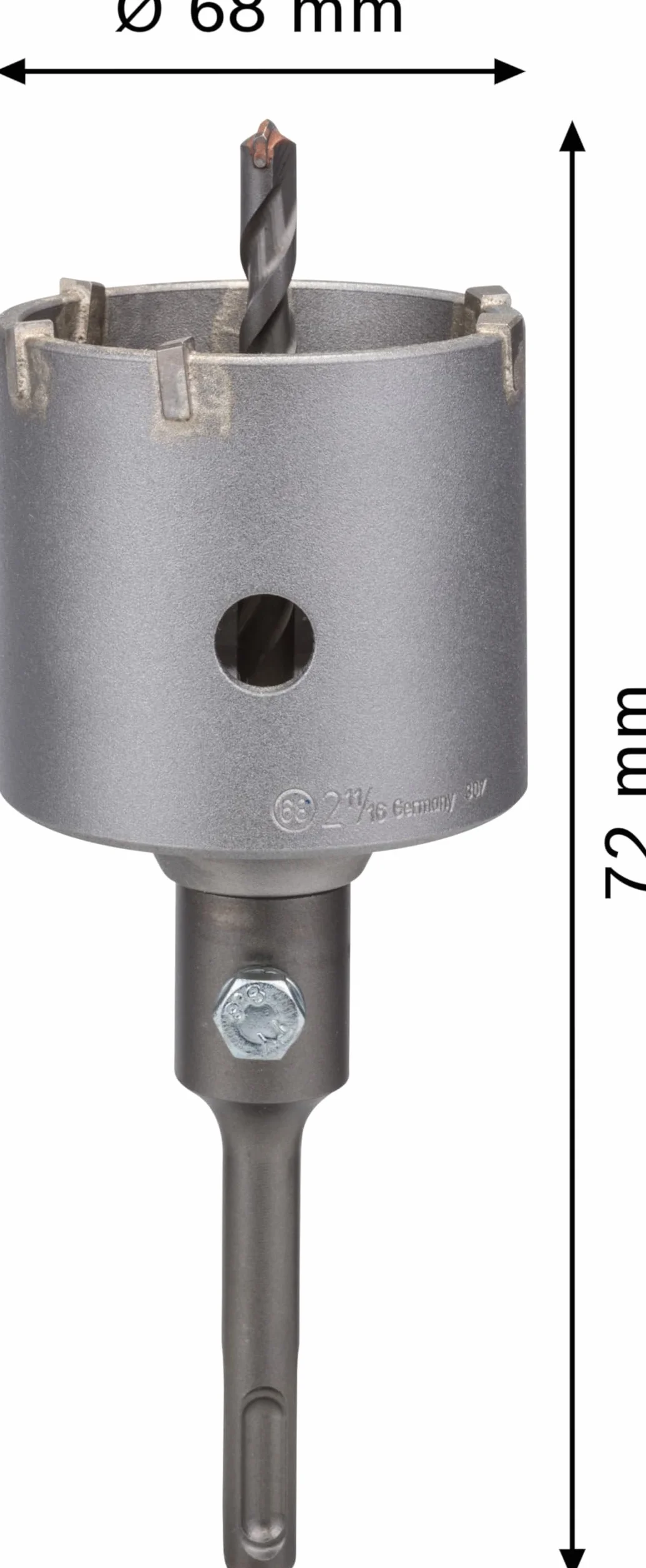 Bosch 3x PRO SDS plus-5 Core Cutter, zestaw (do Beton, Cegły wapienne i piaskowe, Ø 68 mm, Professional Akcesoria Wiertło do młota)