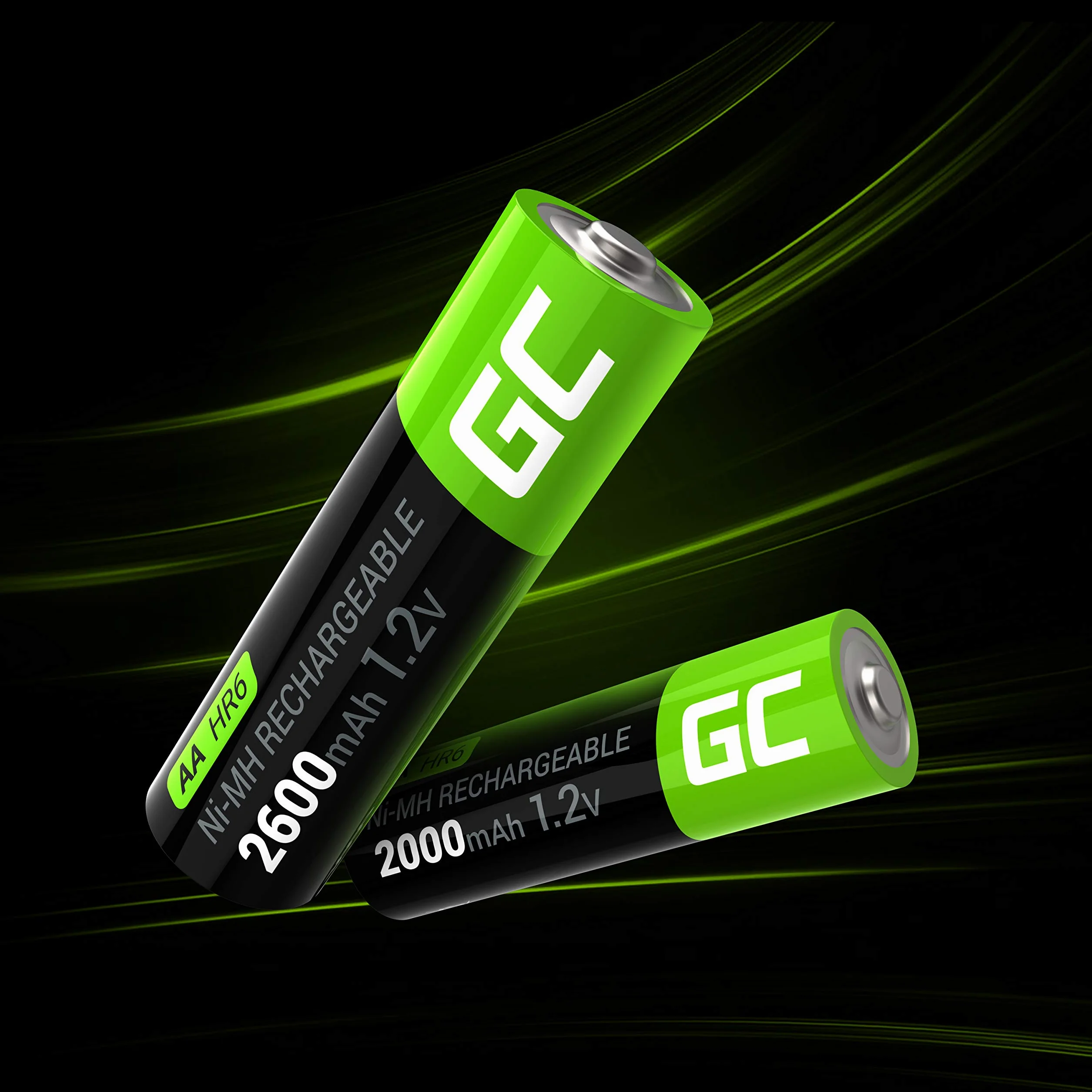 Green Cell 2x AA R6 2600mAh Ni-MH Akumulatory Paluszki