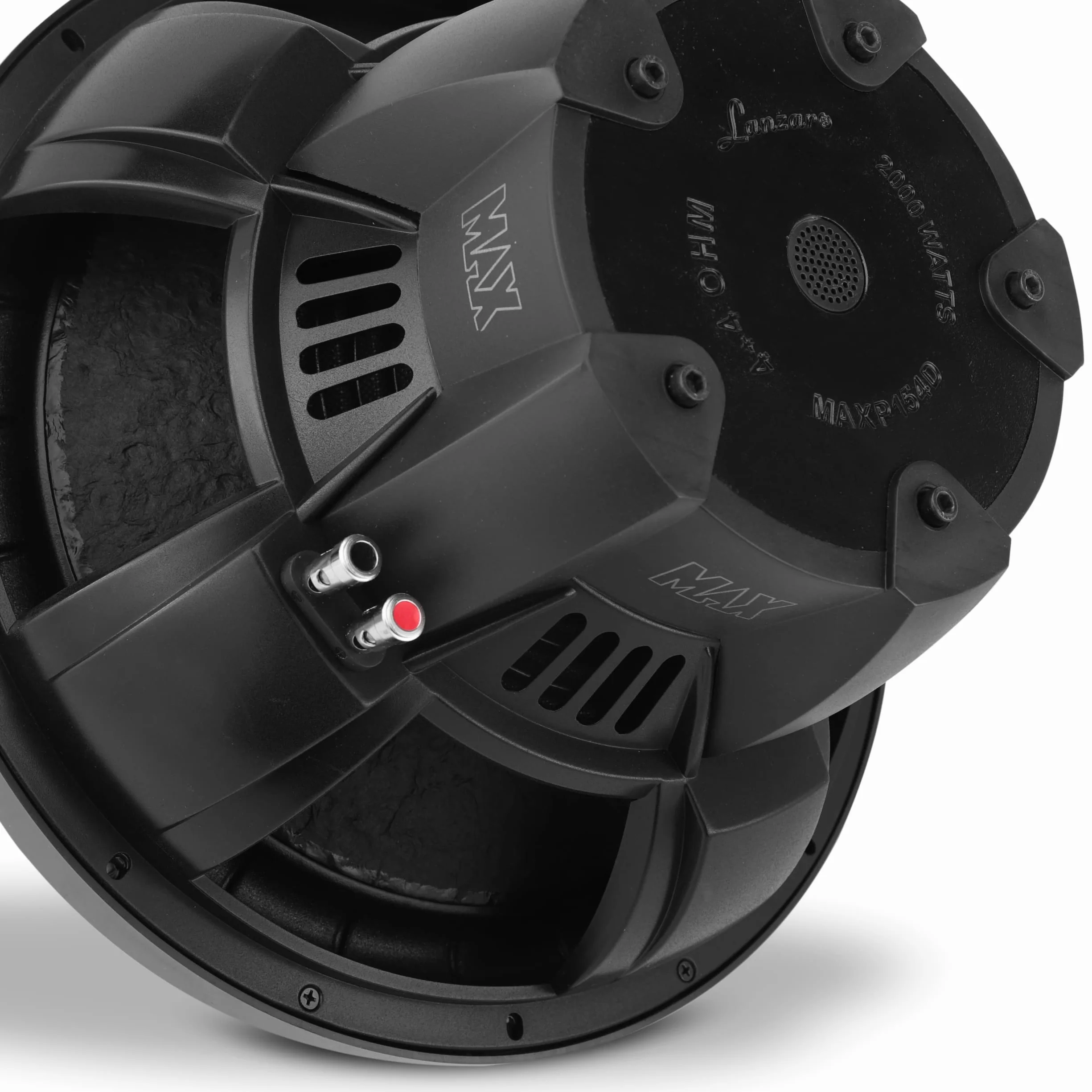 Lanzar MAXP154D Max Pro Dual subwoofer, mała obudowa (38,1 cm/15 cali, 4 omy, 2000 W)