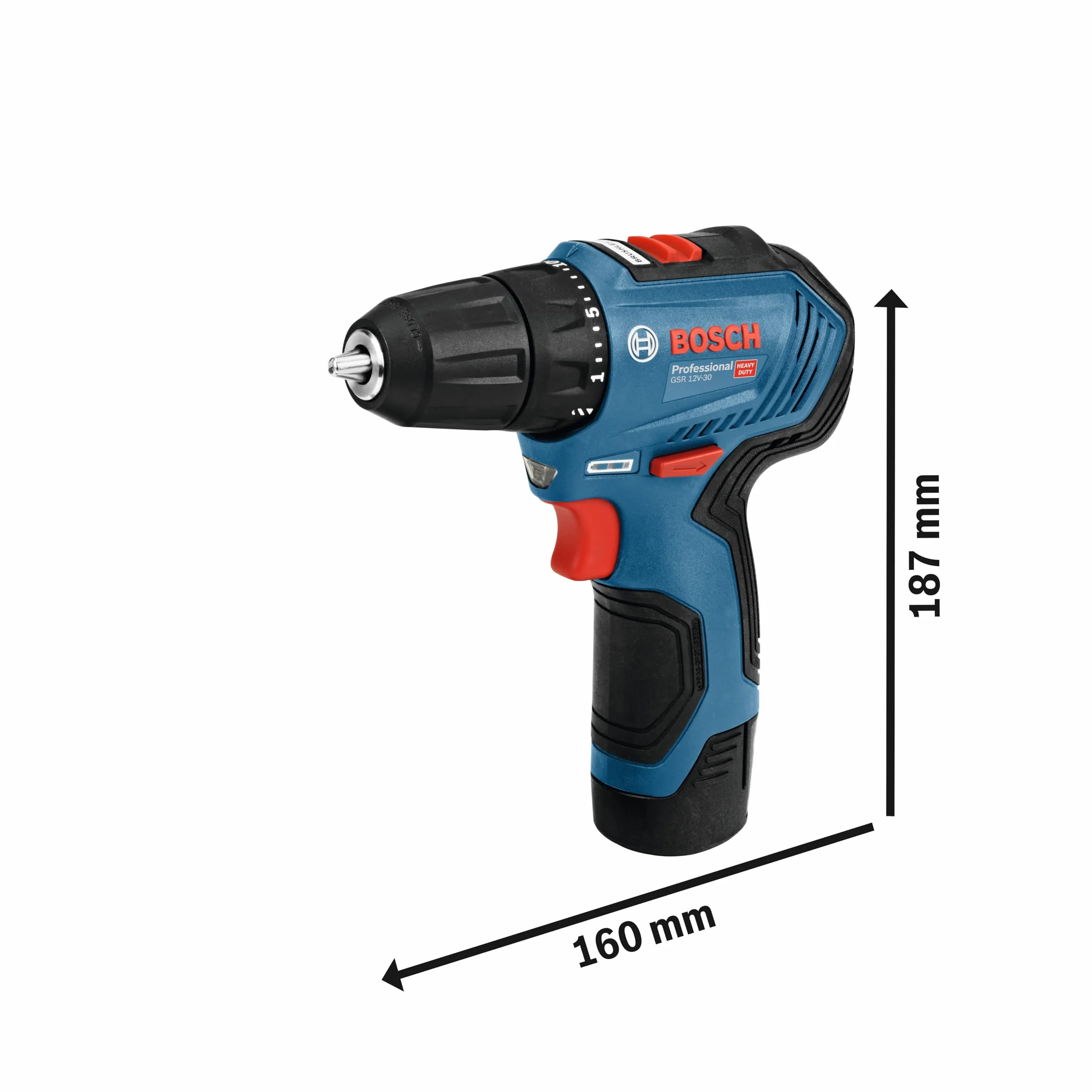 Bosch Professional GSR 12V-30 akumulatorowa wiertarko-wkrętarka 12V 30 Nm