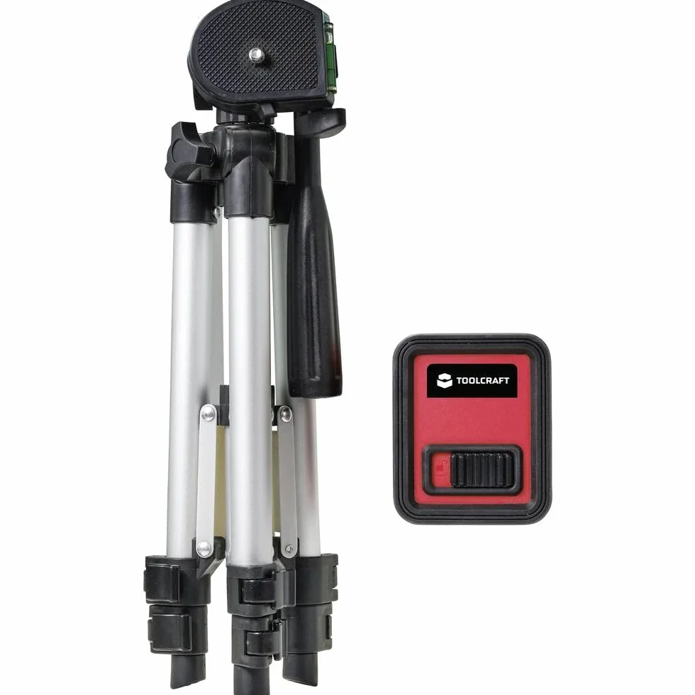 TOOLCRAFT CL12-G Laser Kreuzlinienlaser, w tym Stativ, selbstnivellierend, bardziej ekologiczny laser Reichweite (maks.): 12 m