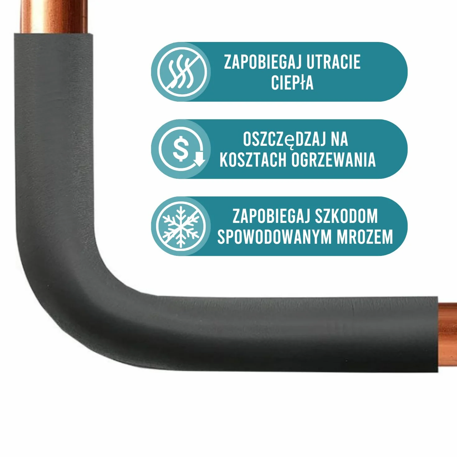 Rori Samoprzylepna izolacja rur o długości 2 m – grubość 9 mm – Ø 35 mm – samoprzylepna piankowa izolacja wężowa do użytku zewnętrznego – izolacja do ogrzewania i instalacji sanitarnych
