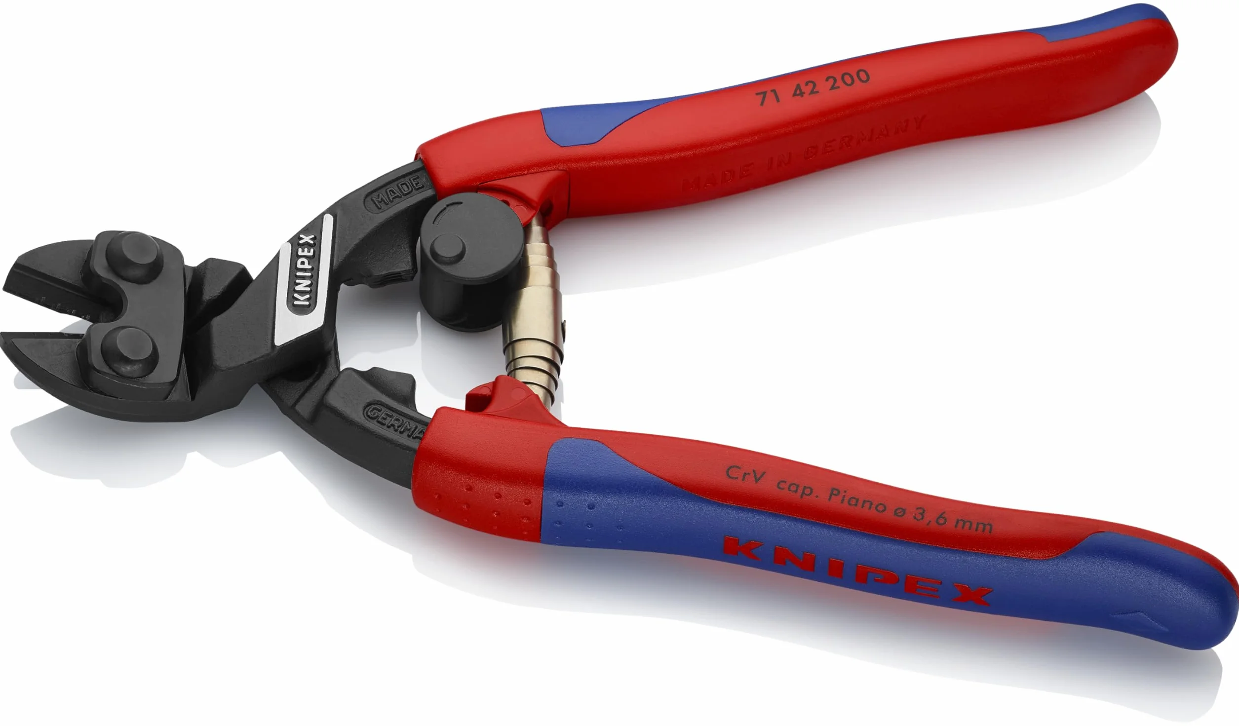KNIPEX CoBolt z wąskimi, wielokomponentowymi nasadkami 200 mm, 71 42 200