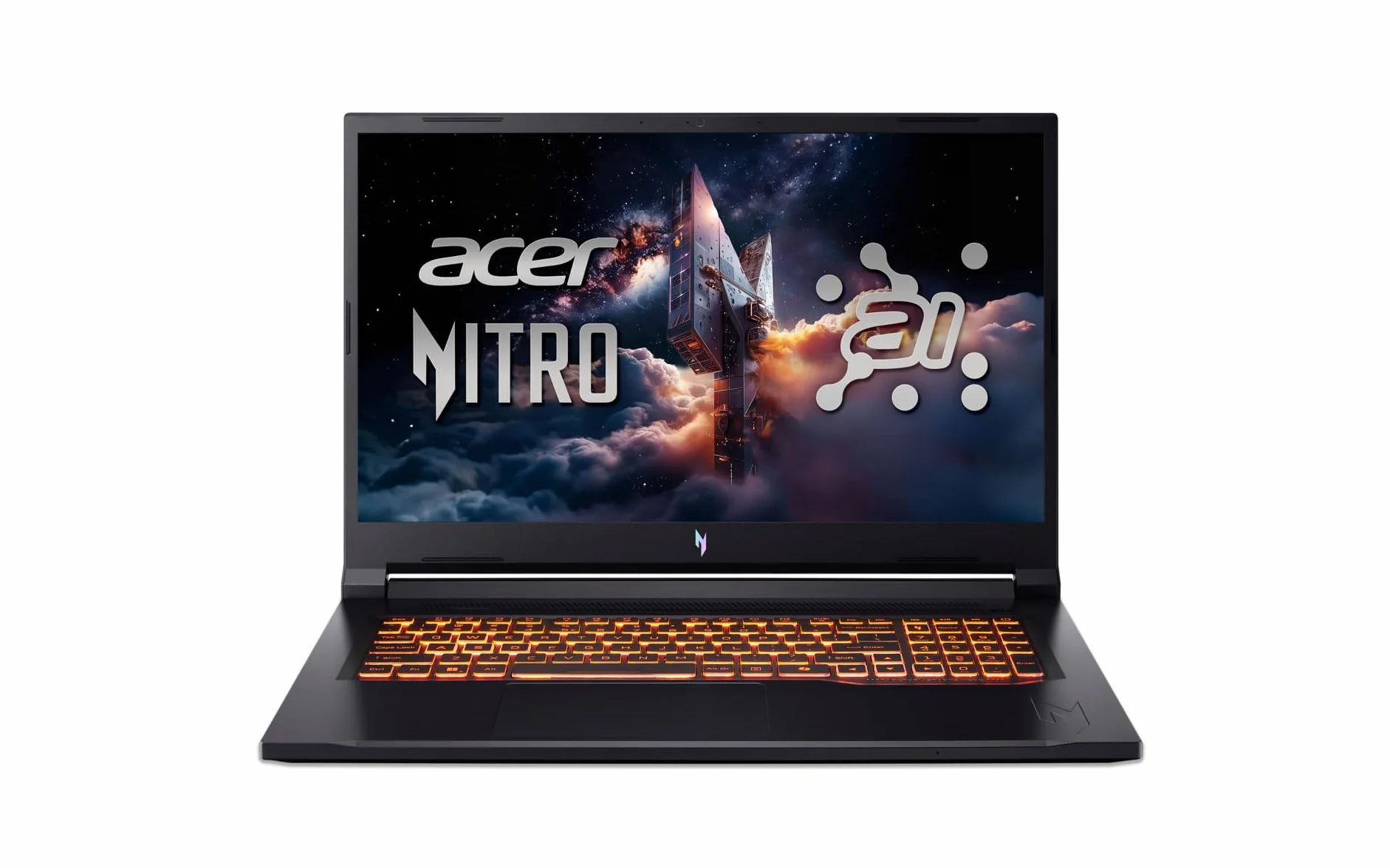 acer Nitro V 17 AI (ANV17-41-R0BS) laptop gamingowy, wyświetlacz 17" FHD IPS 144 Hz, AMD Ryzen 7 260, 16 GB RAM, 1 TB SSD, NVIDIA GeForce RTX 5060, Windows 11, klawiatura QWERTZ, czarny