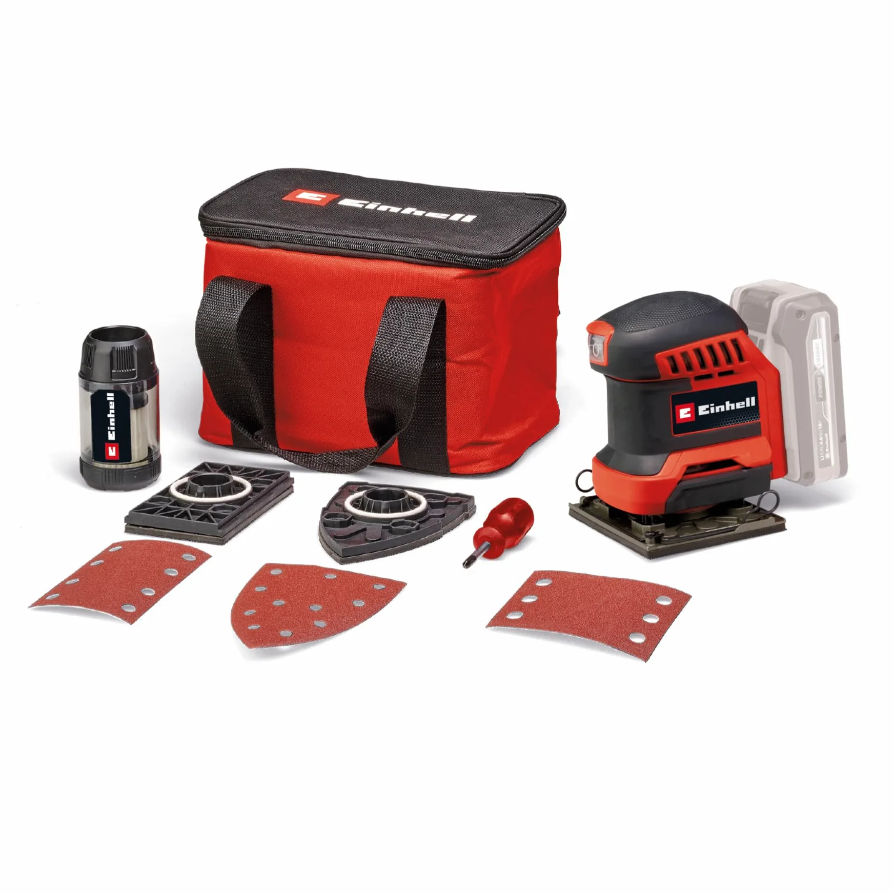 Einhell TE-OS 18/113 Akumulatorowa szlifierka oscylacyjna 18 V Li-Solo Power X-Change 1,8 mm
