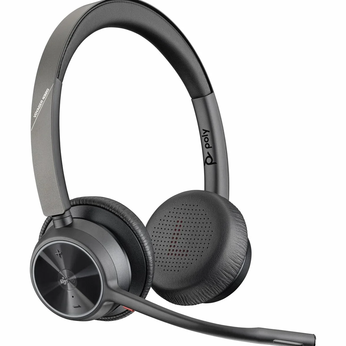 HP Poly Poly Voyager 4300 UC Series 4320 - F?r Microsoft Teams - Headset - On-Ear - Bluetooth - kabellos - USB-C - Ger?uschisolierung - Zertifiziert f?r Microsoft Teams (218478-02)