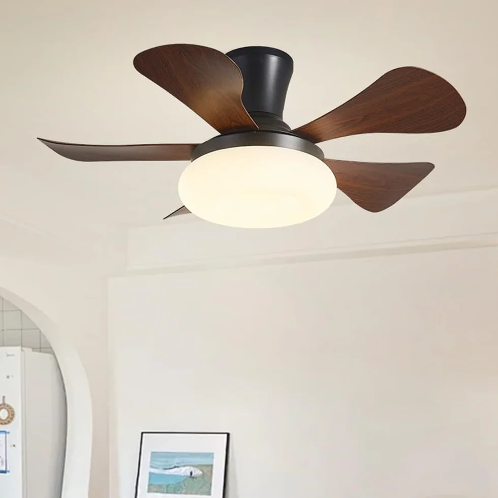 Współczesne światło wentylatora Amerykański salon w stylu retro Restauracja Sypialnia Gabinet Pokój dziecięcy Restauracja Western Kawiarnia Sklep odzieżowy LED Zdalny wentylator sufitowy (Styl 5)