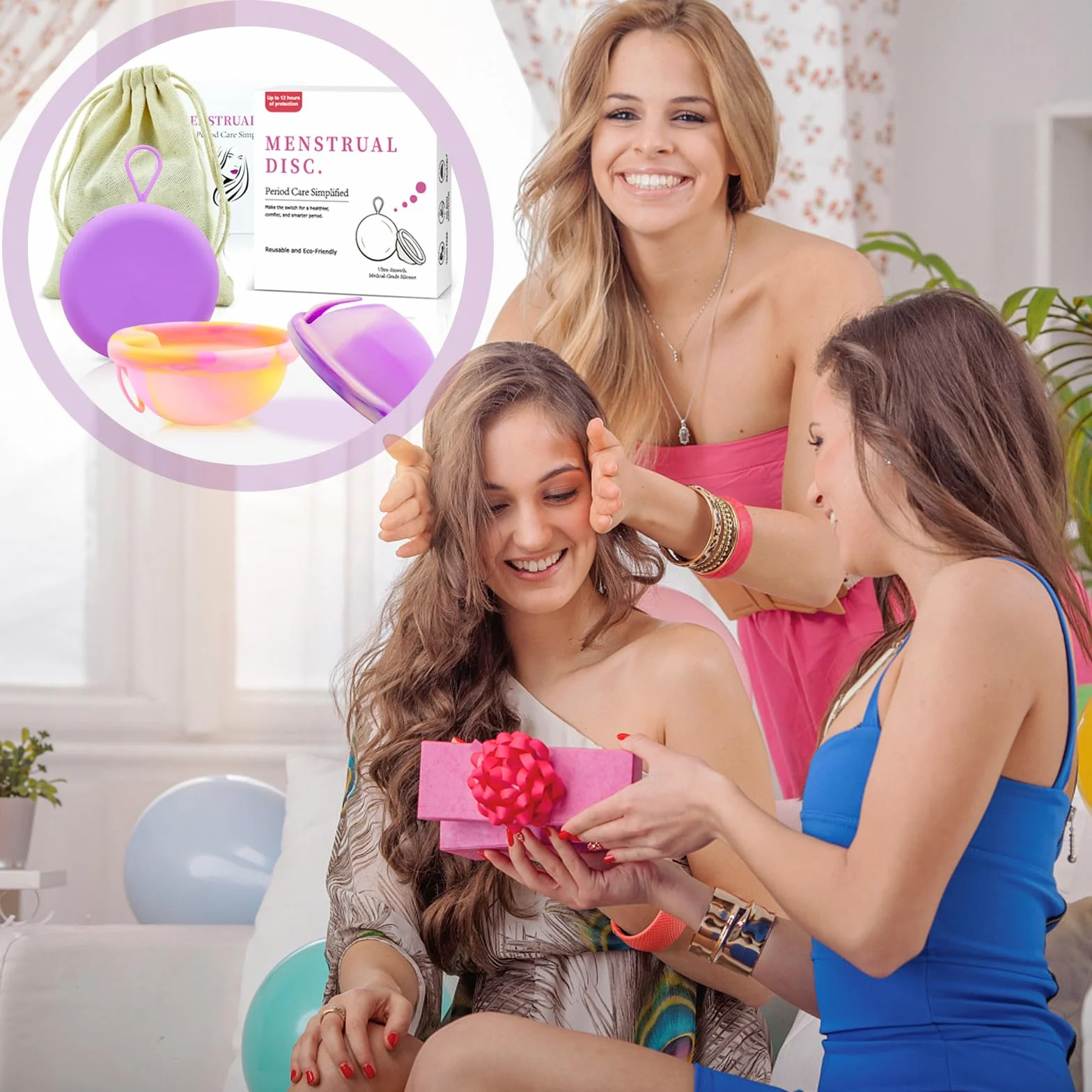 2 kubki menstruacyjne, menstruacyjne, miseczki menstruacyjne, dla kobiet i mężczyzn, odpowiednie dla aktywnych kobiet, podczas uprawiania sportu, pływania i aktywności intymnych (S+L)