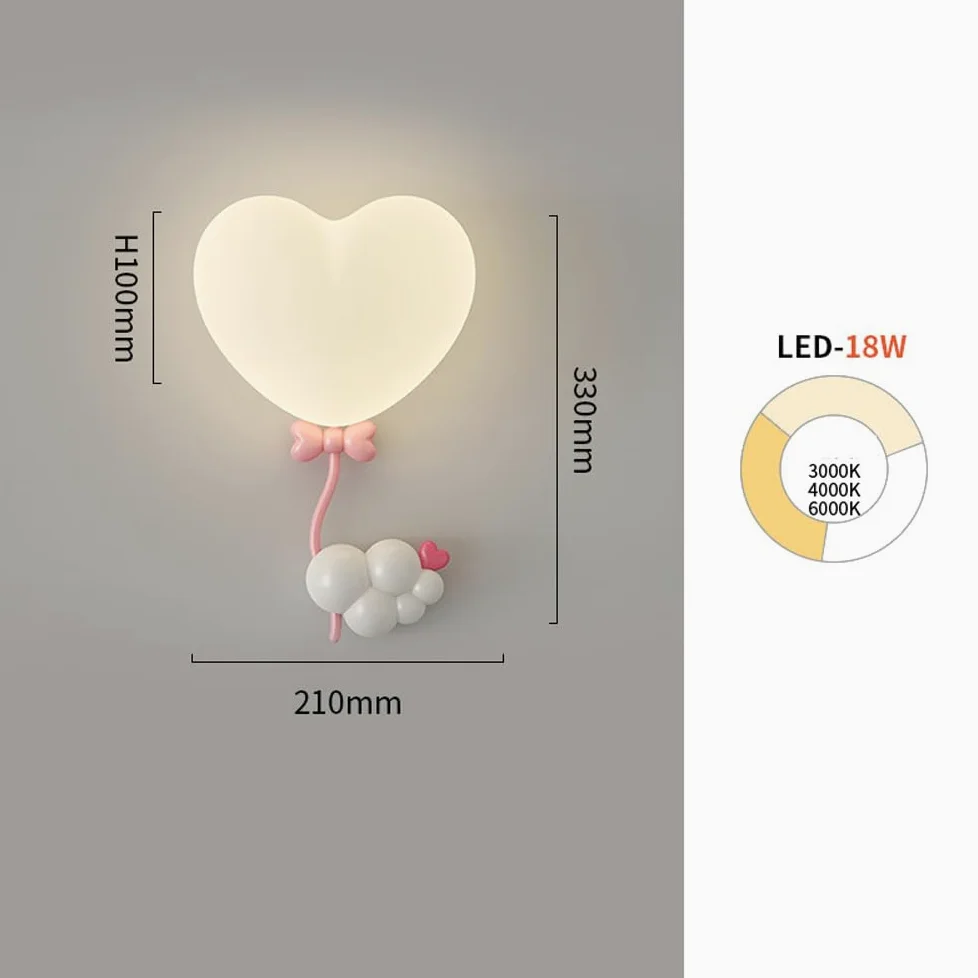 Kinkiety Led W Kolorze Mleczno-Białym Do Pokoju Dziewczęcego, Uroczy Kinkiet W Stylu Nordyckim Z Koroną I Serduszkami, Ściemnialna Różowa Lampka Nocna, Dziecięca Lampka Ścienna Do Łóżka, Na