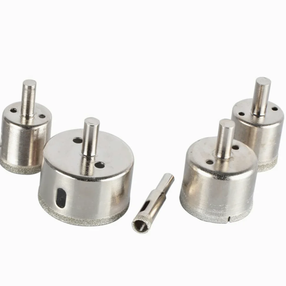 Wiertła do płytek z powłoką diamentową, Wiertło diamentowe 3-60 mm do płytek, marmuru, szkła, ceramiki, wiertła otworowe, wiertła diamentowe(2pcs set1)