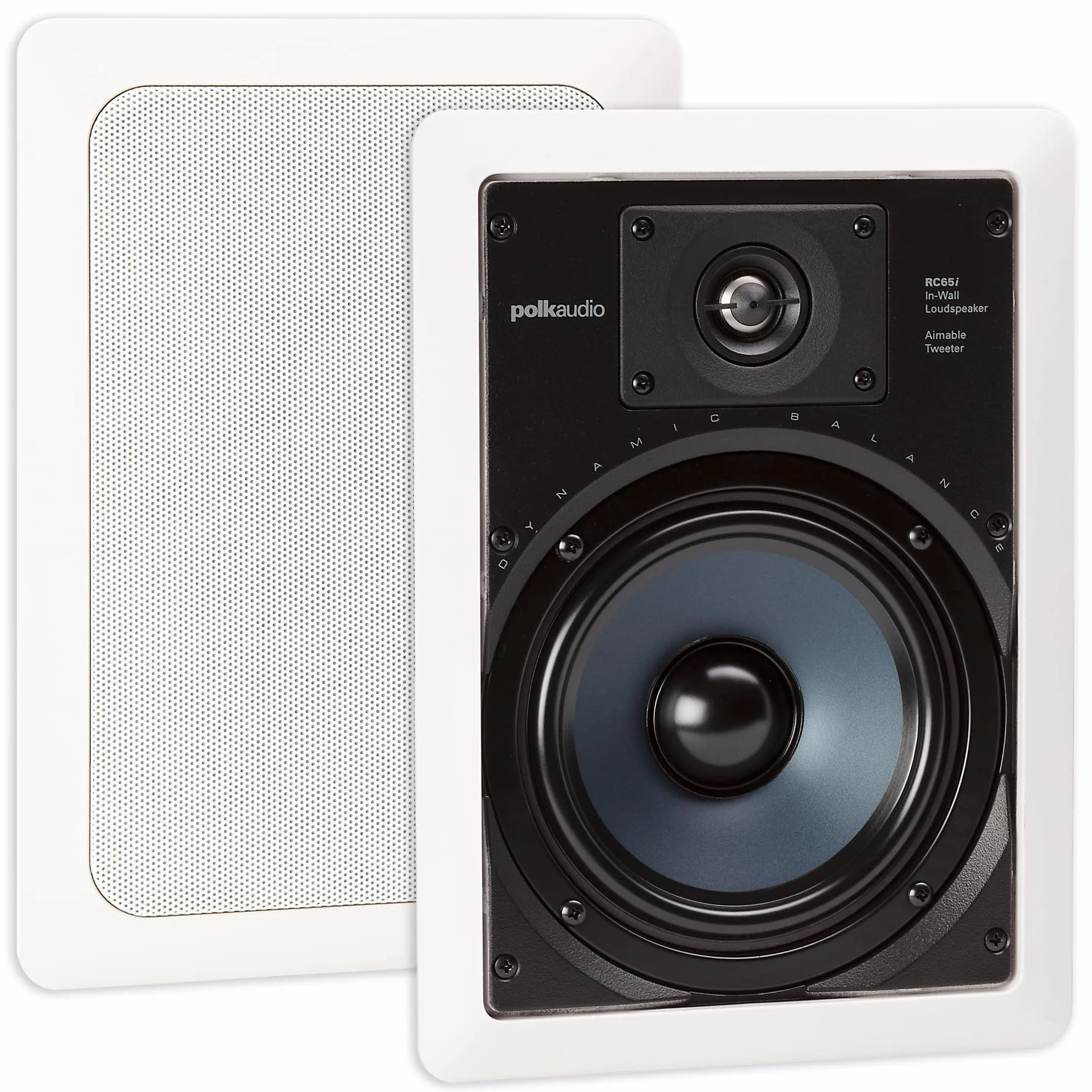 Polk Audio RC65i głośniki ścienne 2-drożne 16.5 cm 2 sztuki wodoodporne białe
