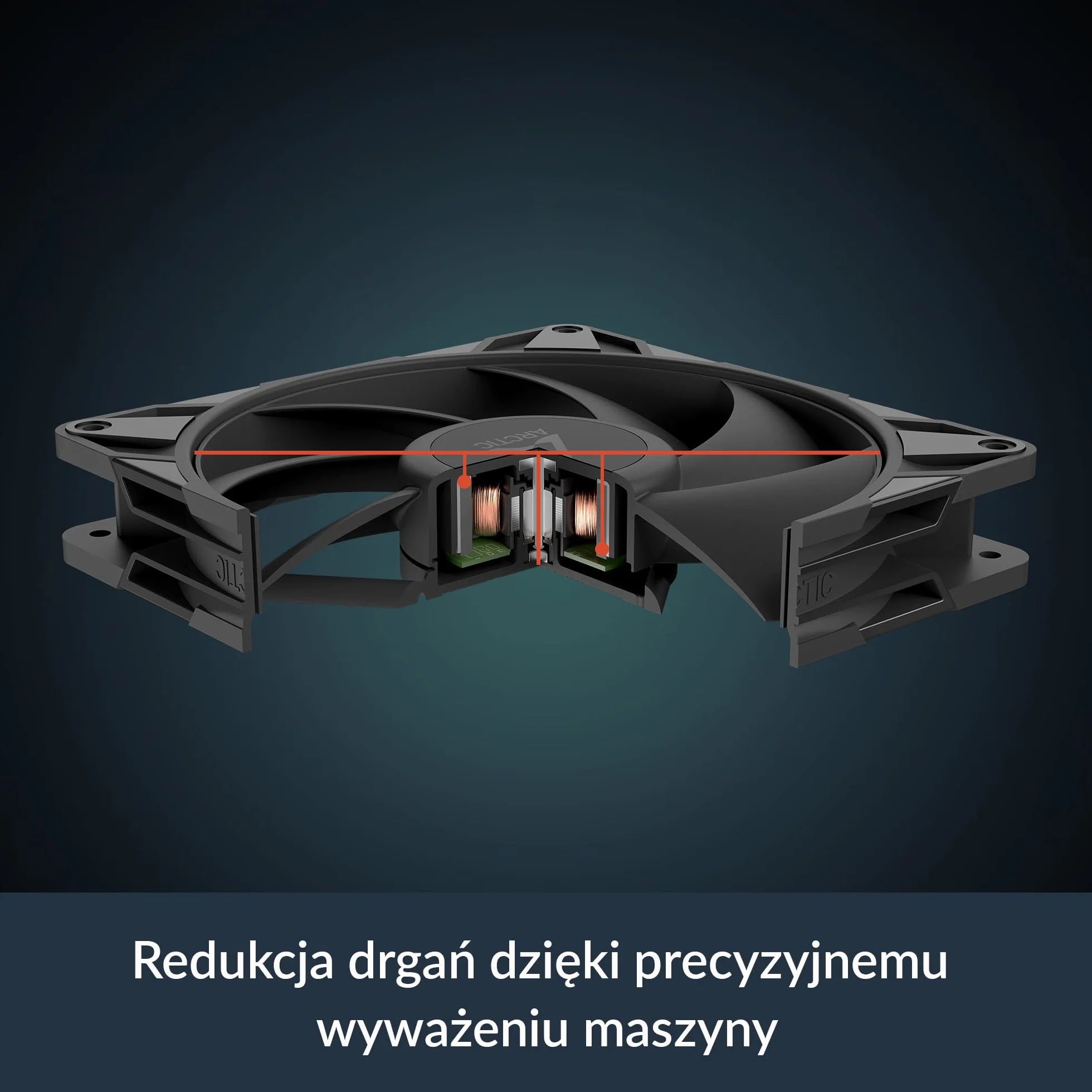 ARCTIC P14 Pro Wentylator PWM 140 mm 400-2500 rpm 0 RPM <5% PWM Łożysko Ślizgowe Hydrodynamiczne 4-Pin Czarny