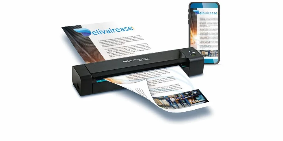 IRIScan Anywhere 6 WiFi Przenośny skaner dwustronny: 15 PPM | Skaner dokumentów | Skaner a4 | Bateria | WiFi | OCR | PDF | Skanowanie do USB | Czarny | WinMac | iOS Android