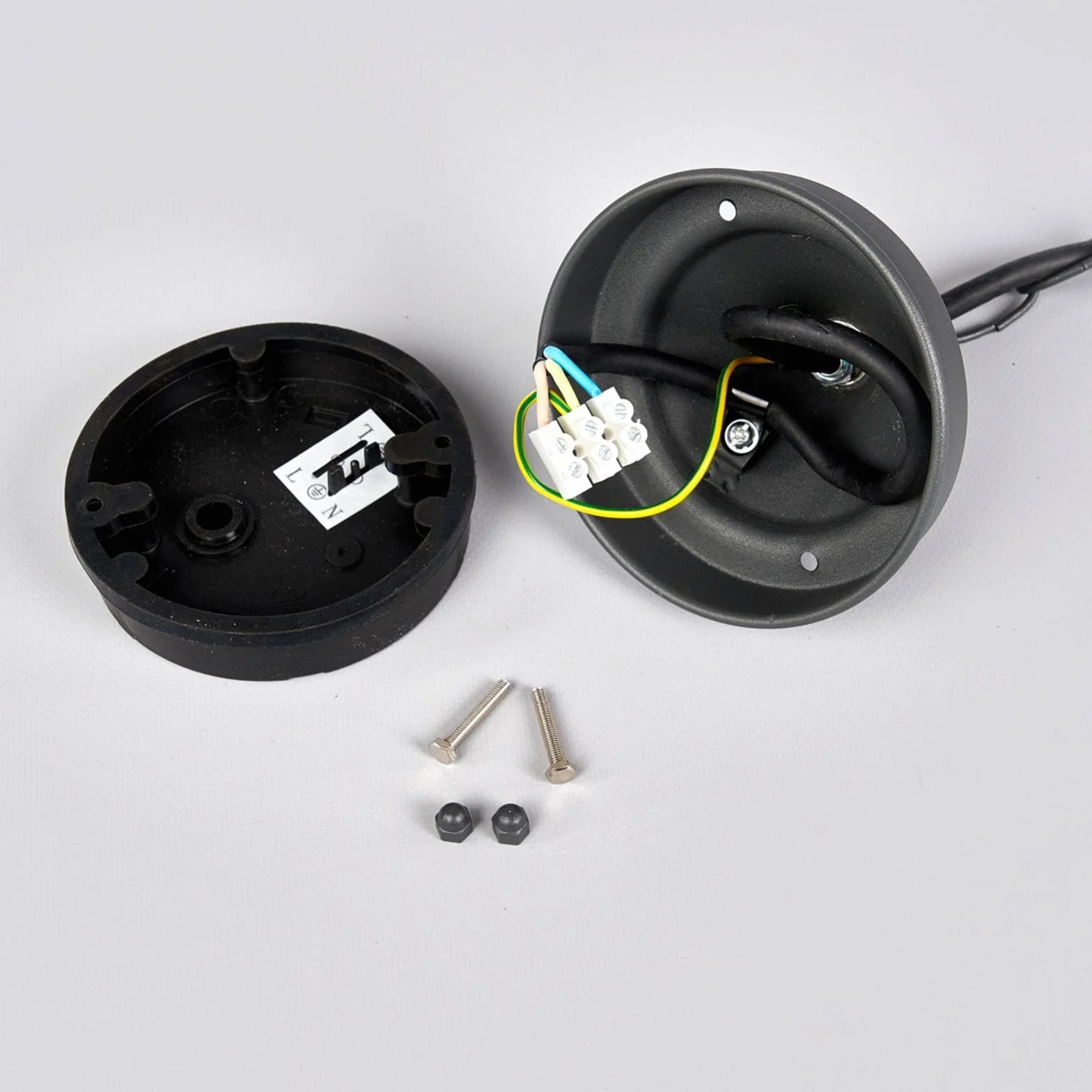 Lindby lampa wisząca zewnętrzna 'EDANA', kolor czarny, aluminium, żarówka E27