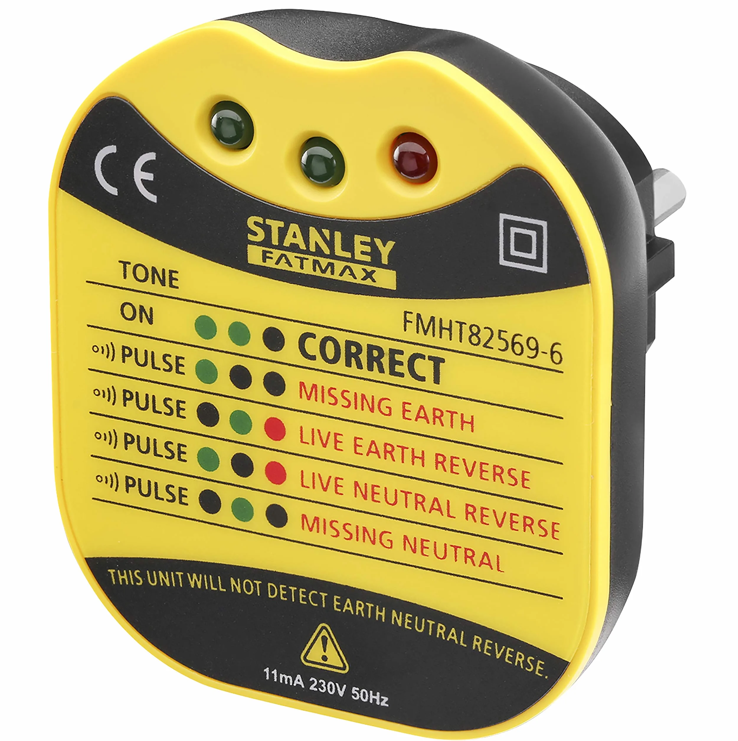 Stanley FatMax, Tester gniazd sieciowych, elektrycznych, tester prądu, wskaźnik napięcia, FMHT82569-6