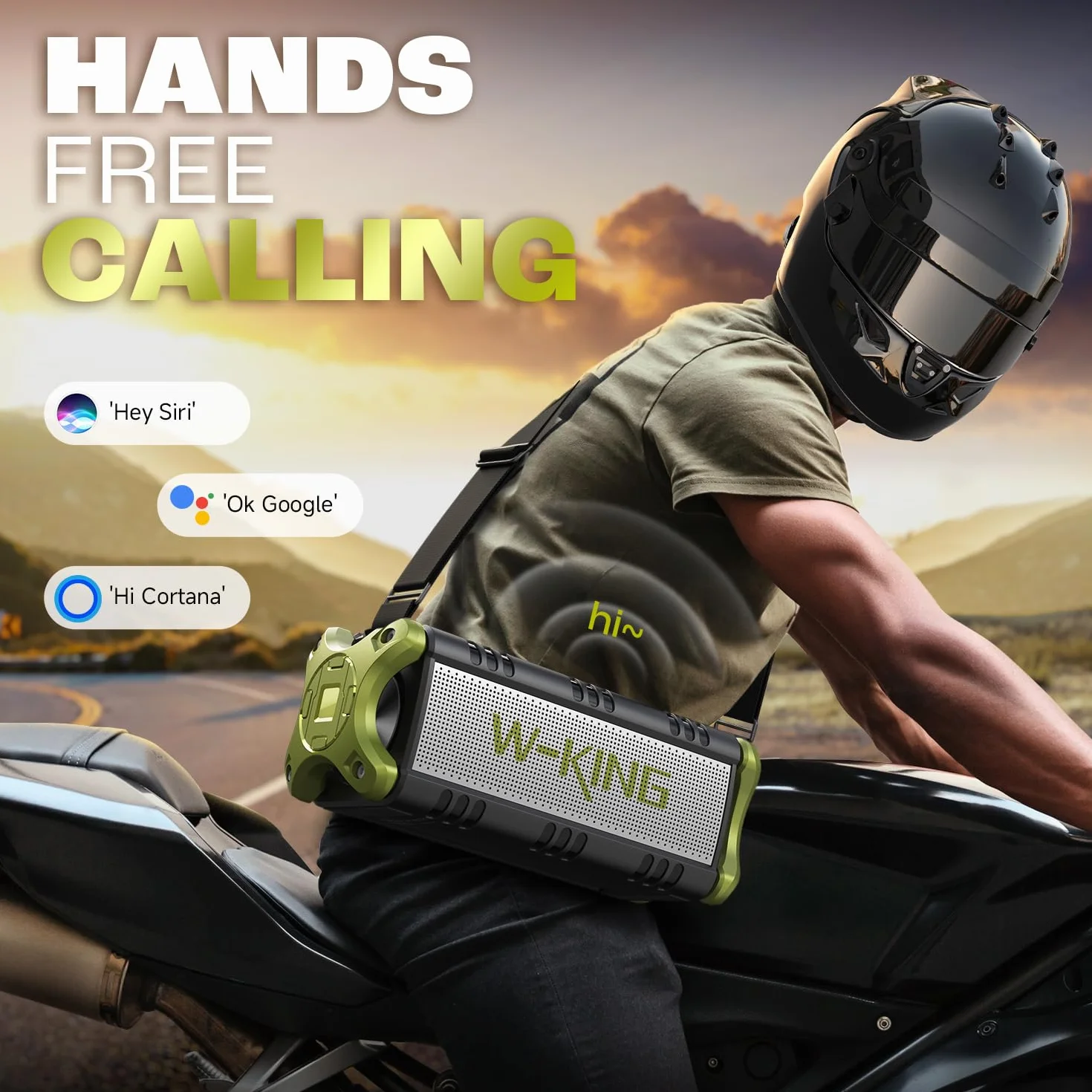 W-KING Przenośny Głośnik Bluetooth 90W Peak 50W, IPX6, Głęboki Bas, Power Bank 40h, NFC/TF/AUX