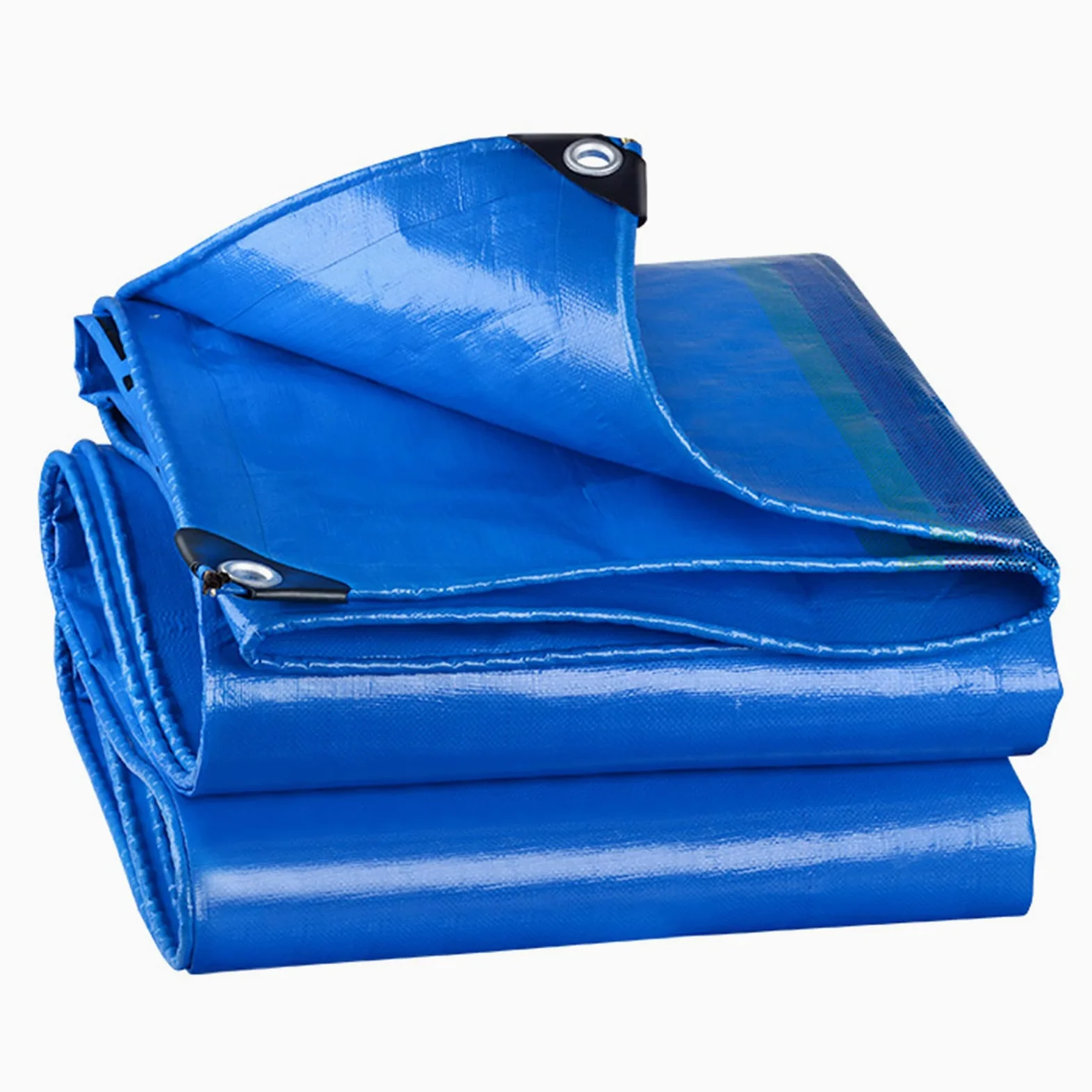 Kemping na zewnątrz plandeka plandeka pokrowiec uniwersalny odporny na promieniowanie UV materiał abażuru, używany do mebli ogrodowych, bud, kurczaka, ciężarówki, pergoli niebieski podłogowy, 1,7 x 6,8 m