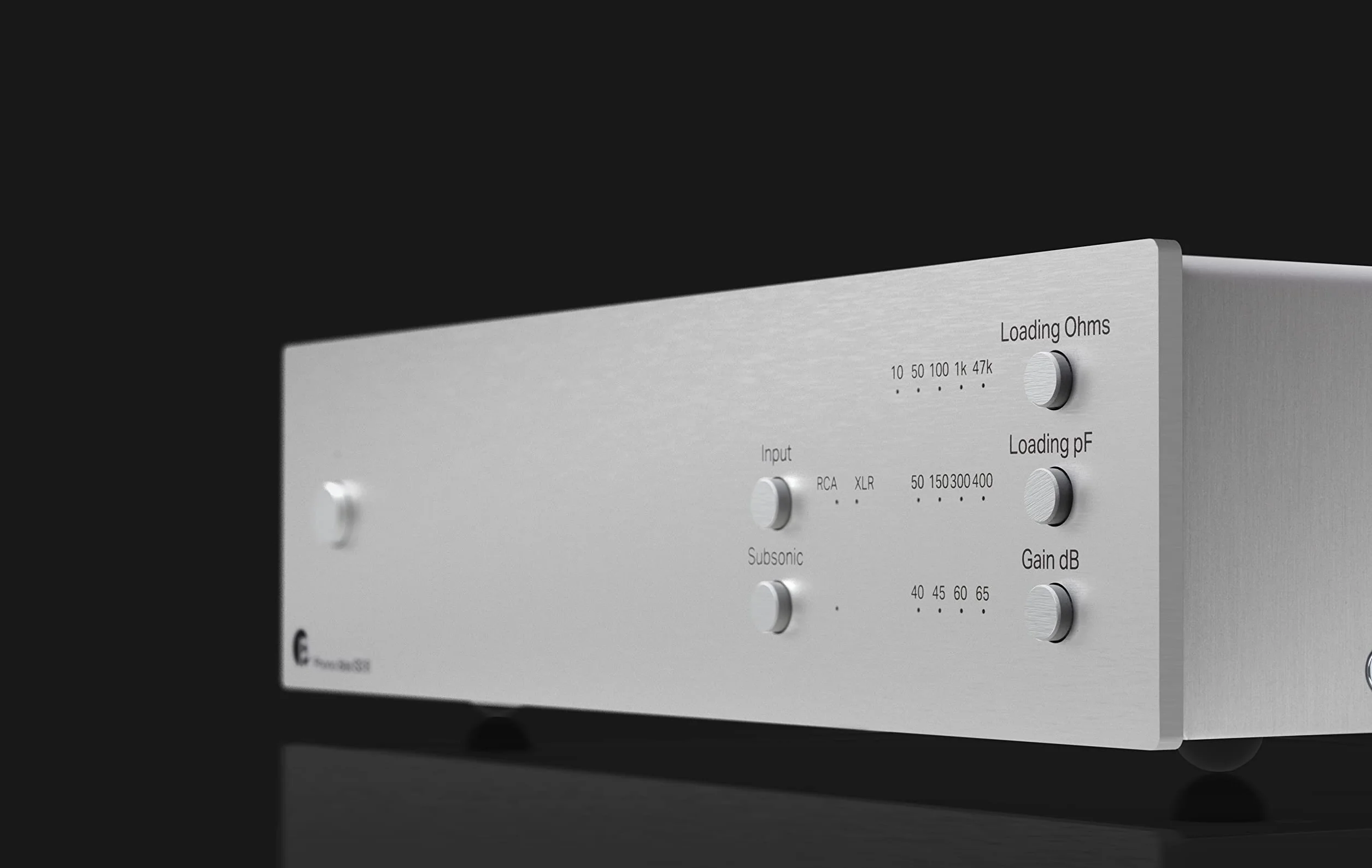 Phono Box S3 B symetryczny przedwzmacniacz audiofilowy srebrny