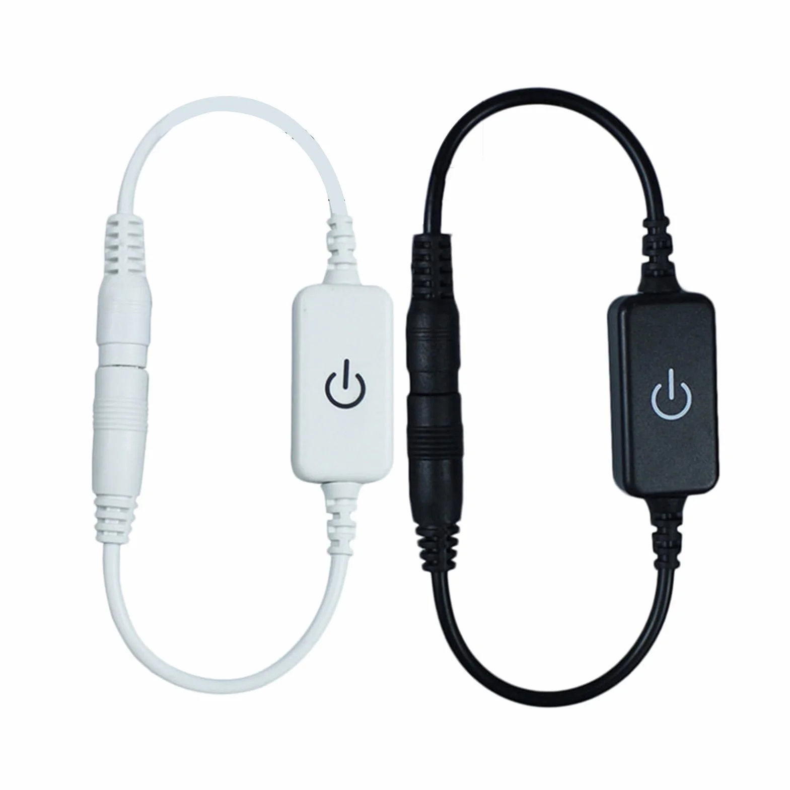 Mini Ściemniacz LED Dotykowy DC12-24V 1 Kanał 4A Przełącznik do Taśm LED Monochromatycznych Plastikowy 22g