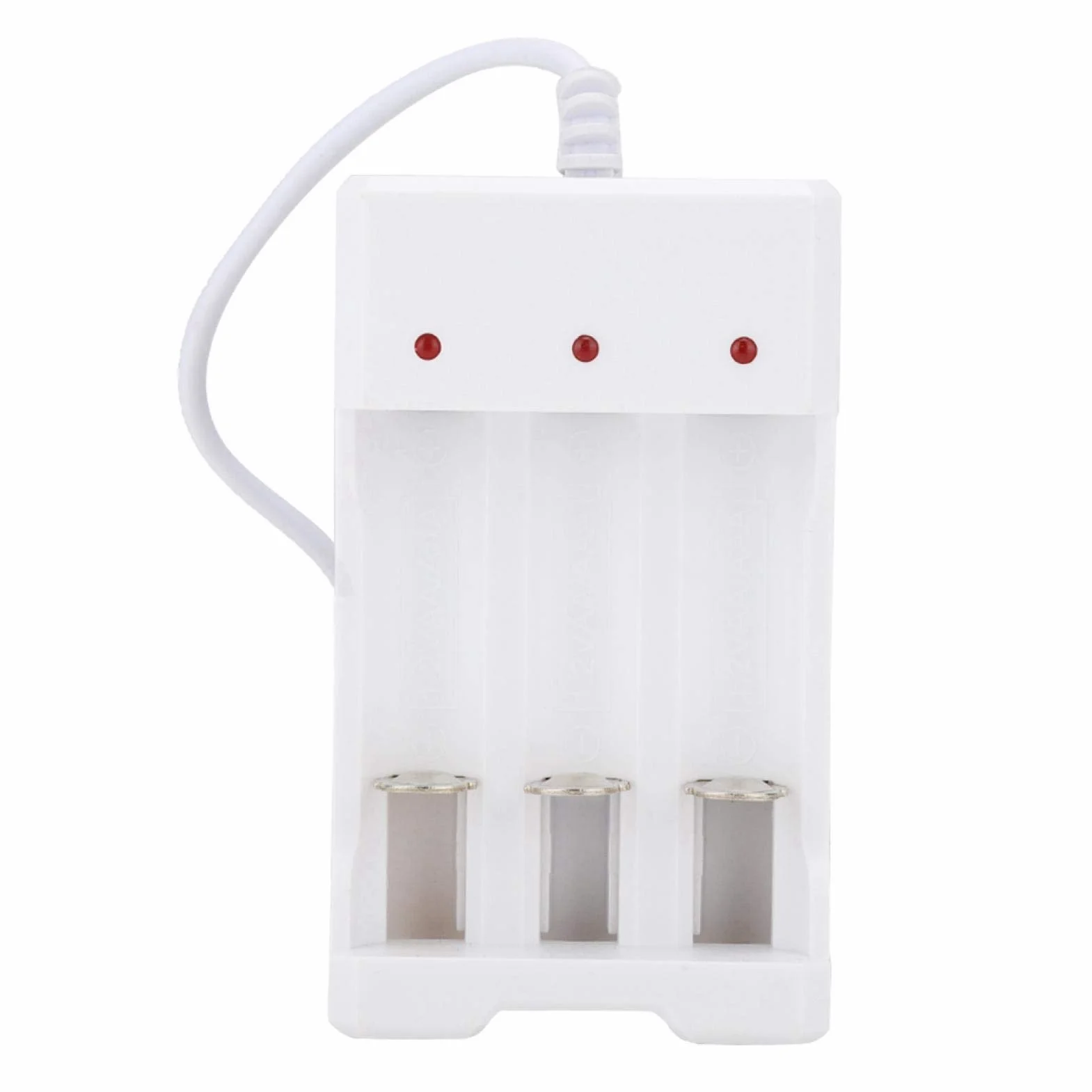 Naroote Ładowarka USB do akumulatora, ABS, z trwałym złączem USB lub przenośną baterią AA AAA do ładowania powerbanku