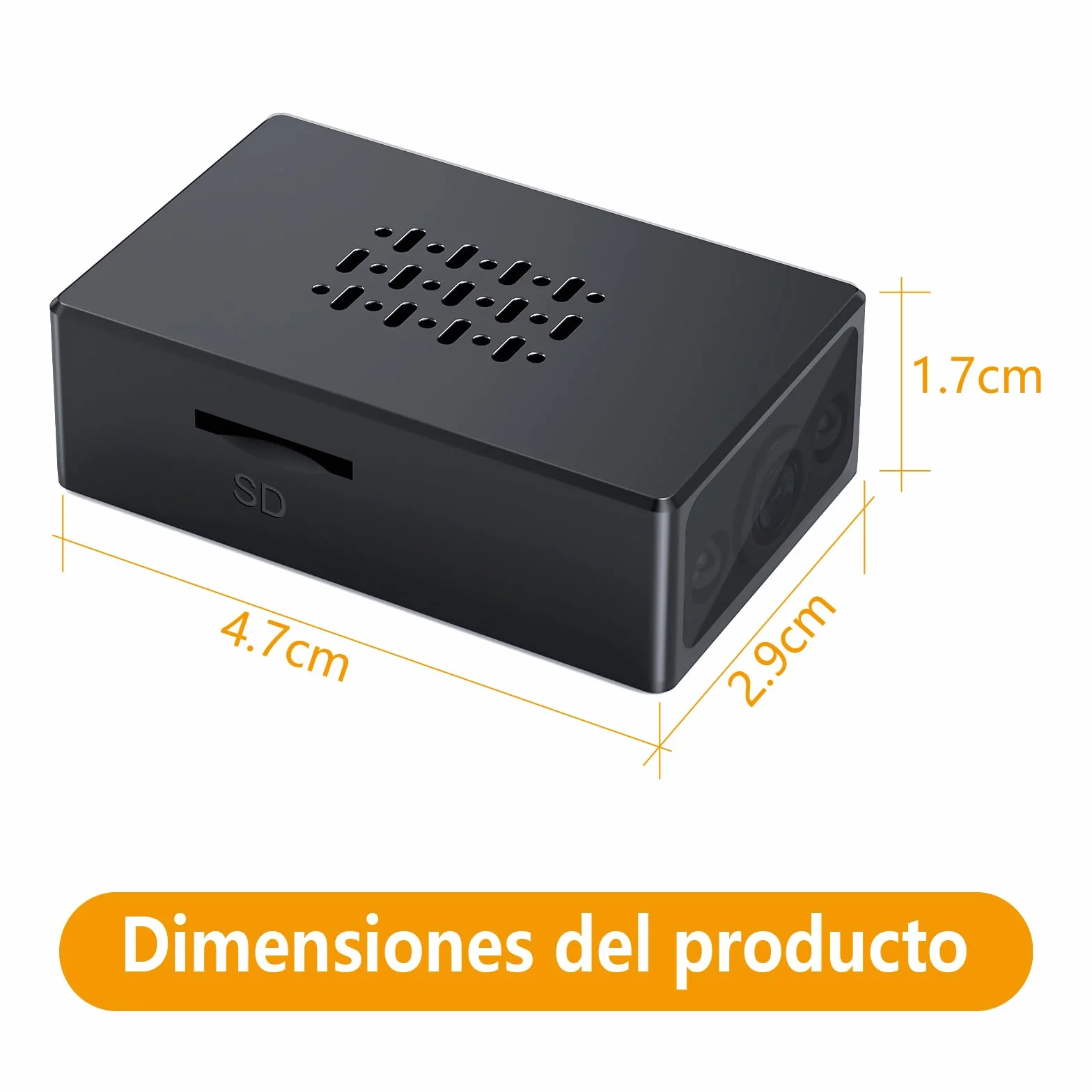 Ukryta kamera szpiegowska, kamera HD 1080p, kamera monitorująca do domu i biura z automatycznym noktowizorem, wykrywaniem ruchu, czujnikiem grawitacji bez WIFI