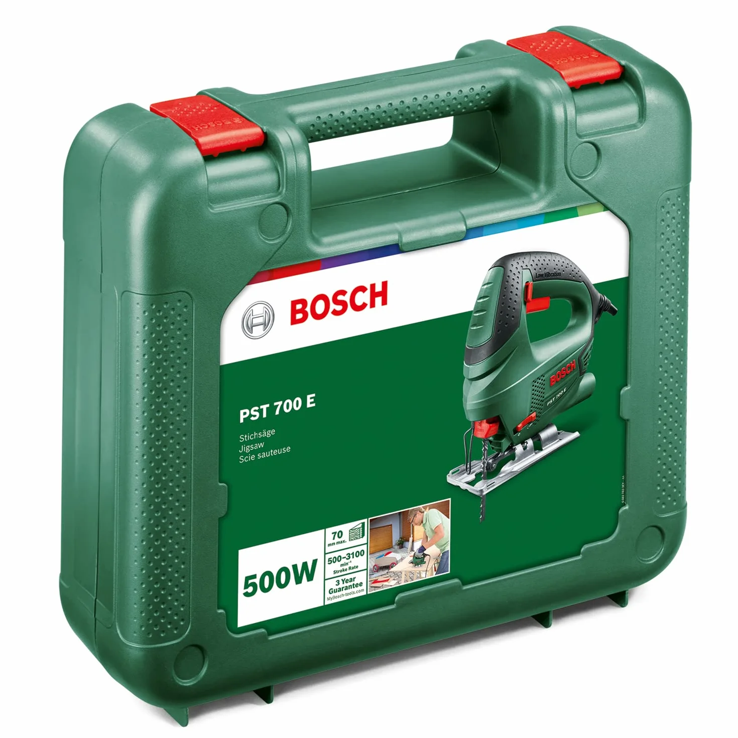 Bosch PST 700 E wyrzynarka (500 W, w walizce)