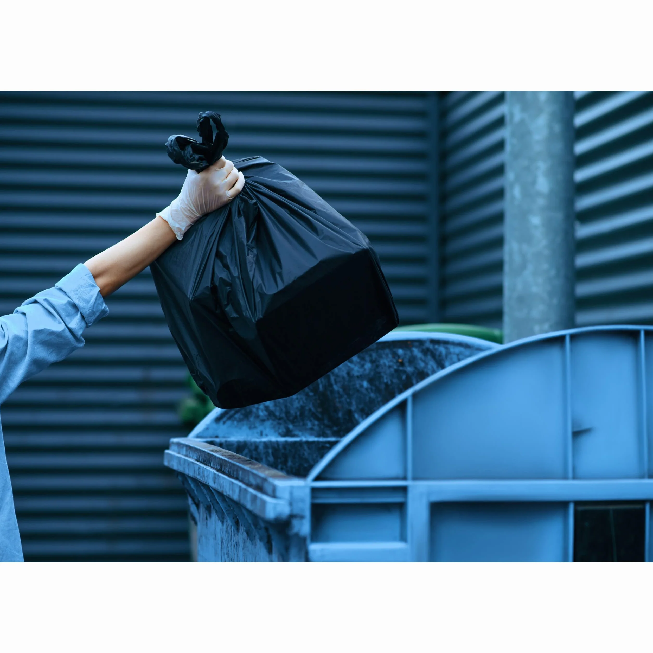 Czarne worki na śmieci, wytrzymałe LDPE 35l 50 worków
