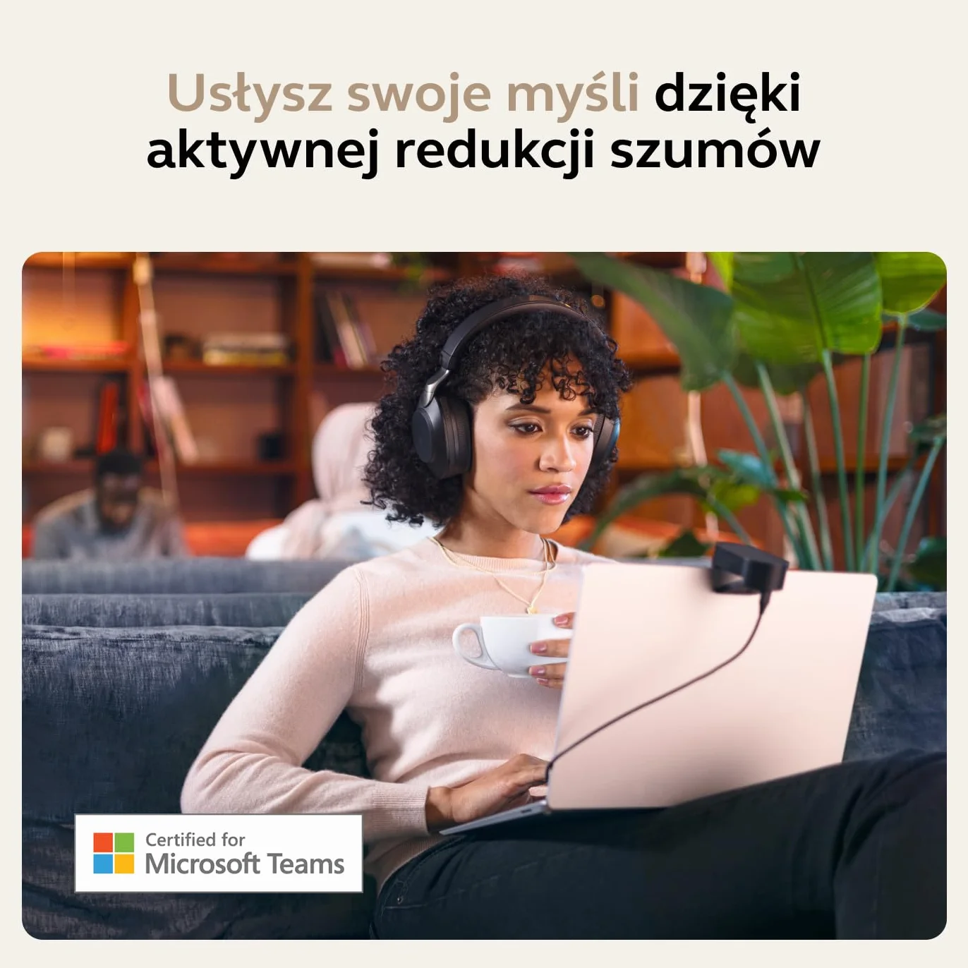 Jabra Evolve2 85 Bezprzewodowy zestaw słuchawkowy z redukcją szumów stereo Microsoft Teams