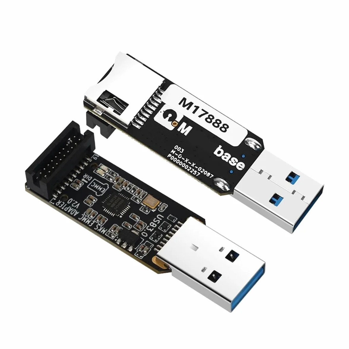 Karta rozszerzeń pamięci MKS EMMC 32G + ADAPTER MKS EMMC V2 USB 3.0 czytnik kart do Neptune 4/4 Pro/4 Plus/4 MAX