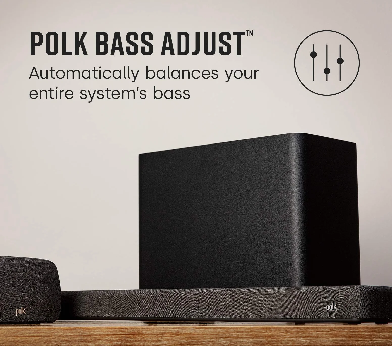Polk Audio React Sub, bezprzewodowy subwoofer do Polk React Soundbar
