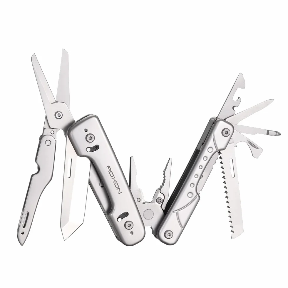 ROXON S802 Phantom zaktualizowana wersja Multi Tool szczypce i nożyczki z wymiennym ostrzem i przecinakami... (S802S)