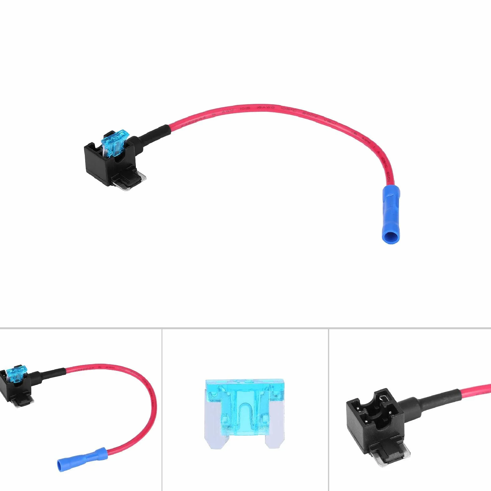 Adapter bezpiecznikowy 15 A mikro-mini do samochodu z uchwytem