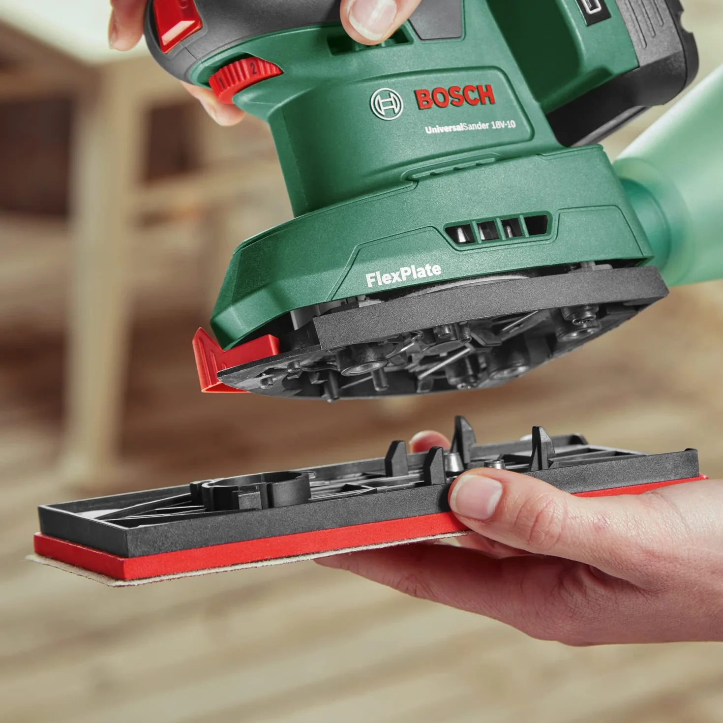 Bosch Szlifierka Akumulatorowa, Zielony, 18V