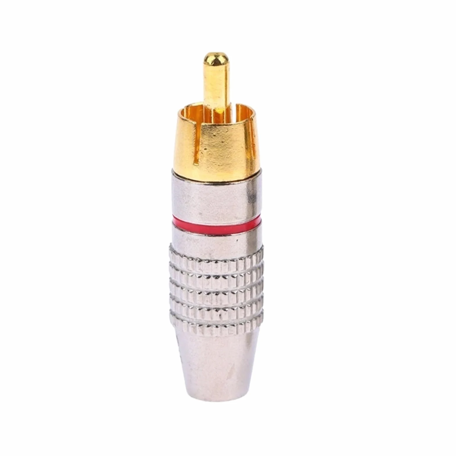 Pozłacana Wtyczka Bez Lutowania - Blokowane Złącze Audio-wideo Do Głośników, Amplitunerów I Systemów AV(Red,40 PCS)