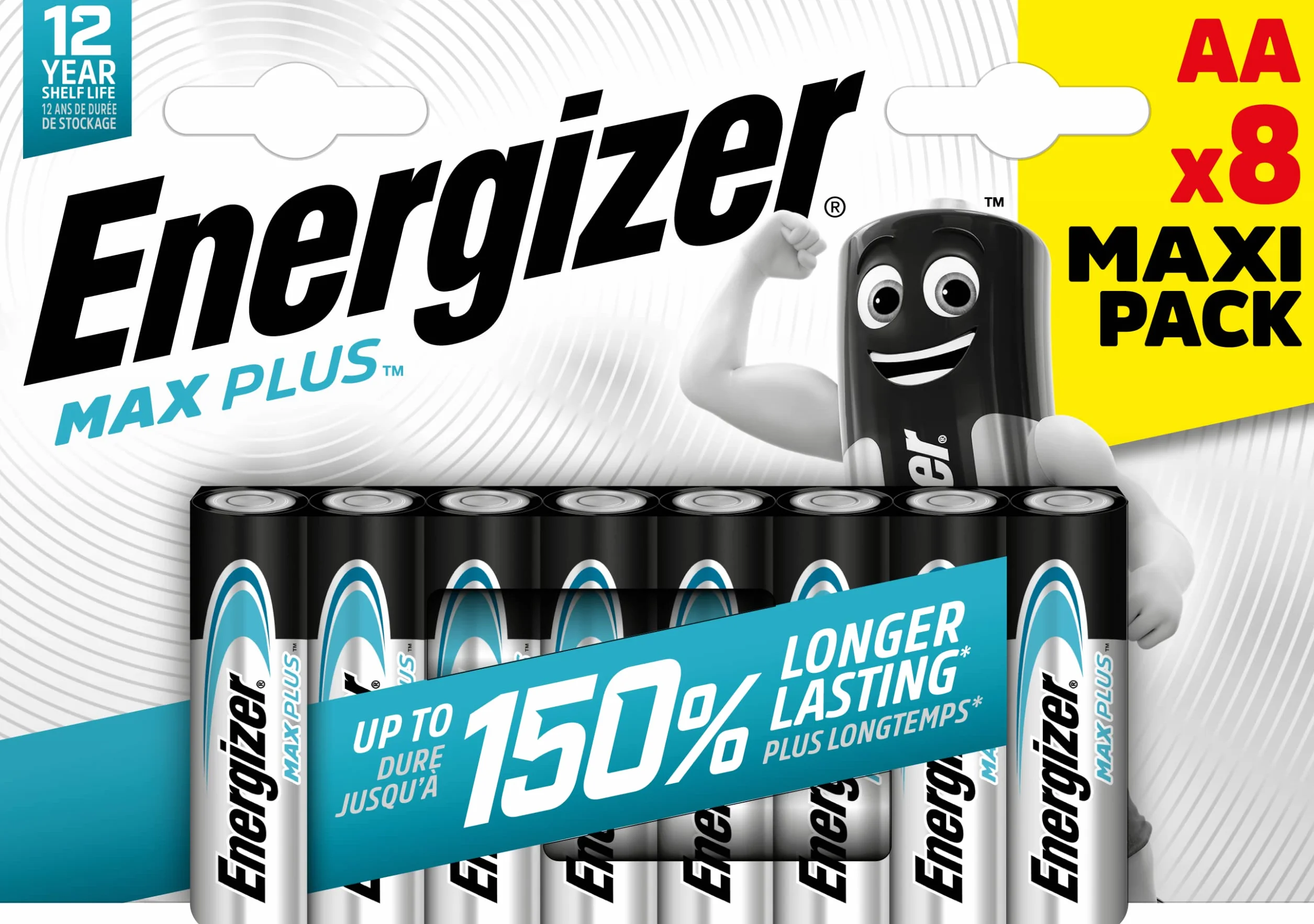 Energizer E301324600 Max Plus Mignon (AA) 8 sztuk chrom