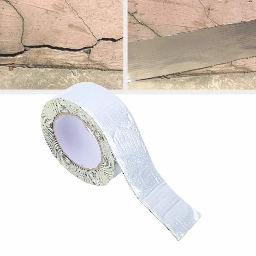 BUTYL TAPE - taśma naprawcza do rur odpływowych, wielofunkcyjna taśma wodoodporna z gumy butylowej do naprawy rur dachowych, 5 m 5 cm