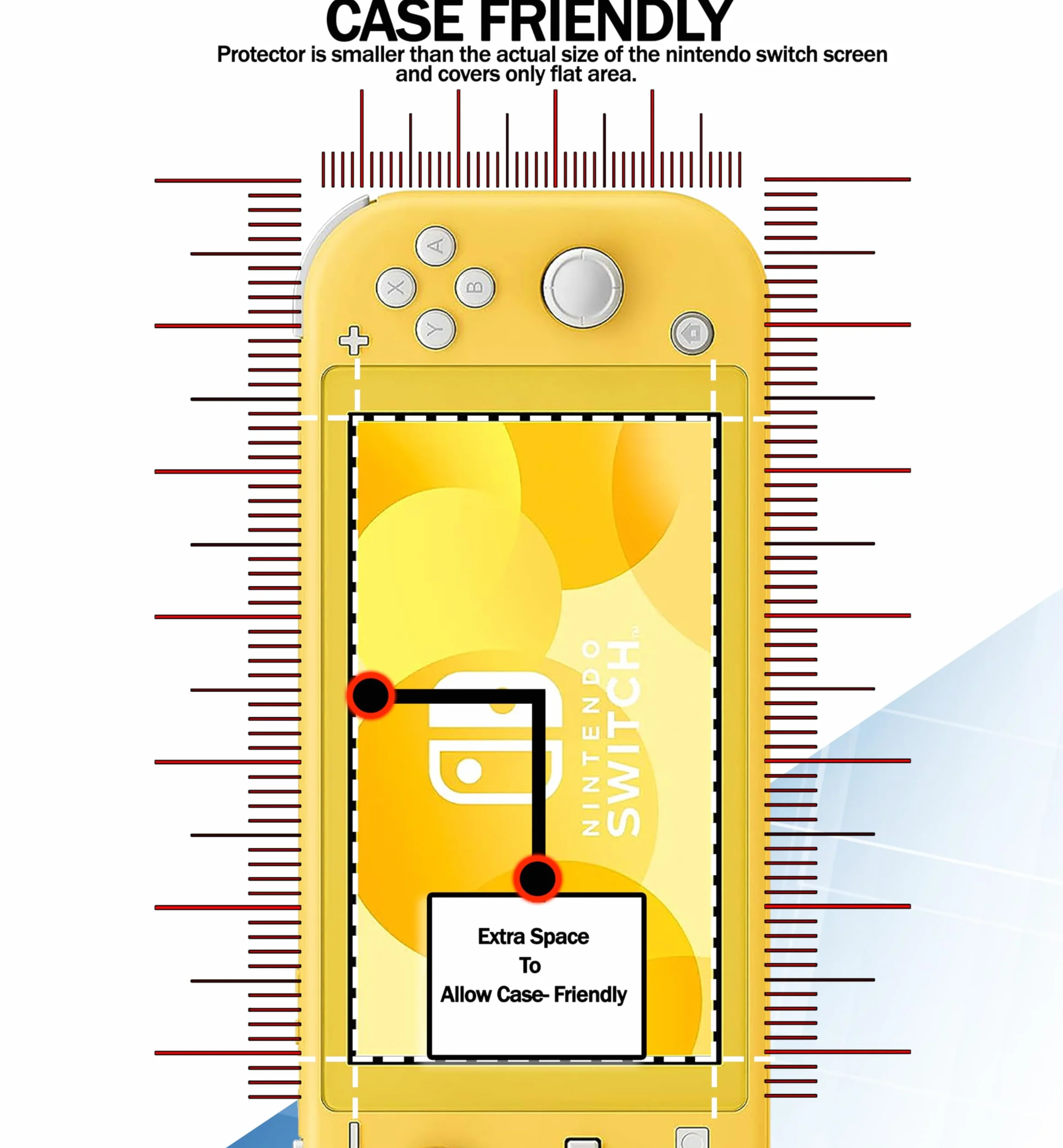 Szkło ochronne do Nintendo Switch Lite 2 sztuki, 0,33 mm, HD, odporne na zarysowania