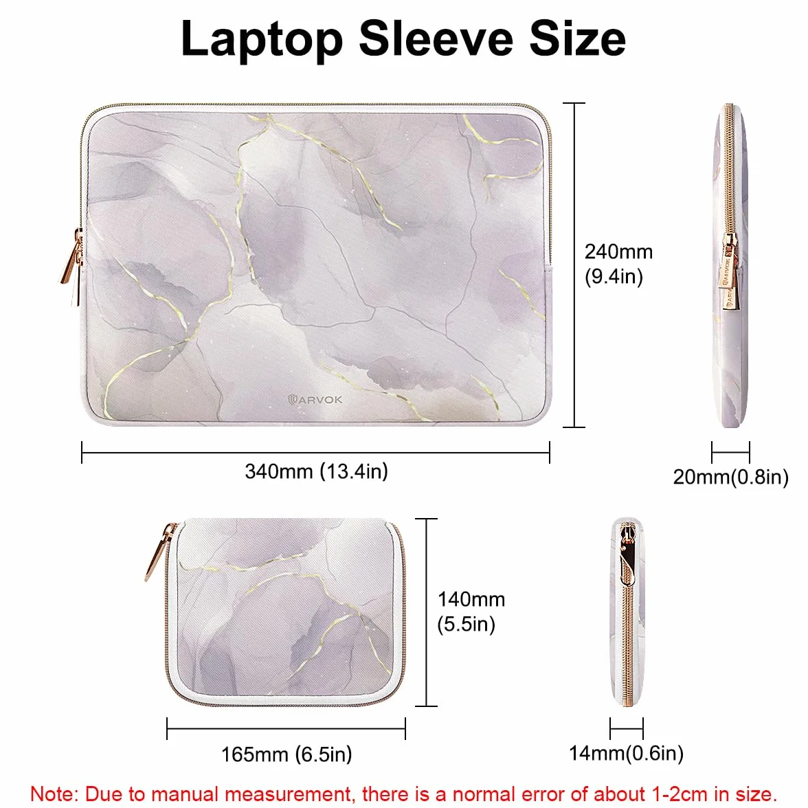 ARVOK 13 13,3 14-calowy pokrowiec na laptopa zestaw do MacBooka Air/Pro 13 14, wodoodporny notebook komputer tablet etui pokrowiec z etui na akcesoria do Samsung HP, MacBook, Dell, Lenovo, ASUS, Acer