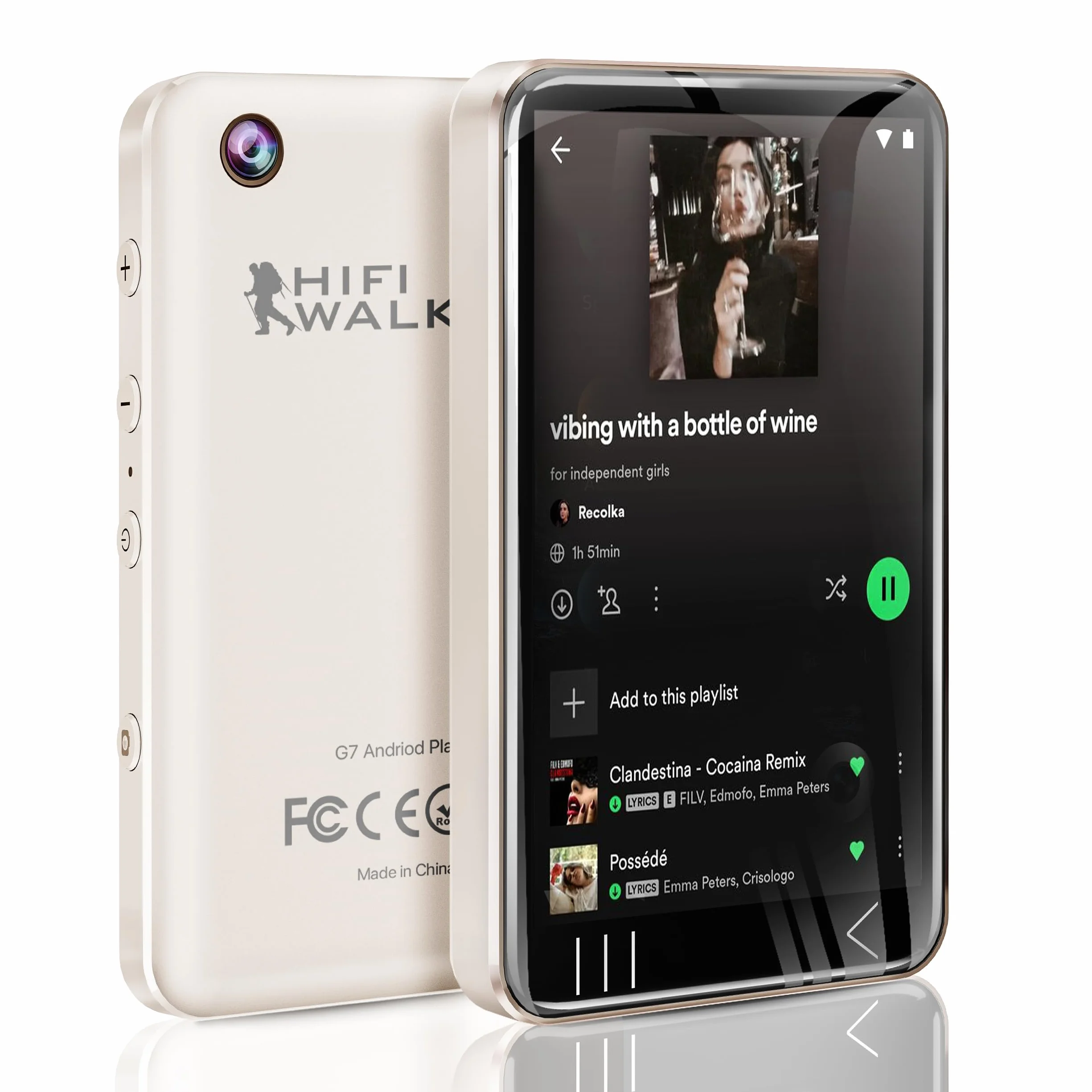 Przenośny odtwarzacz MP3 64 GB 4-calowy Bluetooth WiFi cyfrowy HIFI WALKER z systemem Android