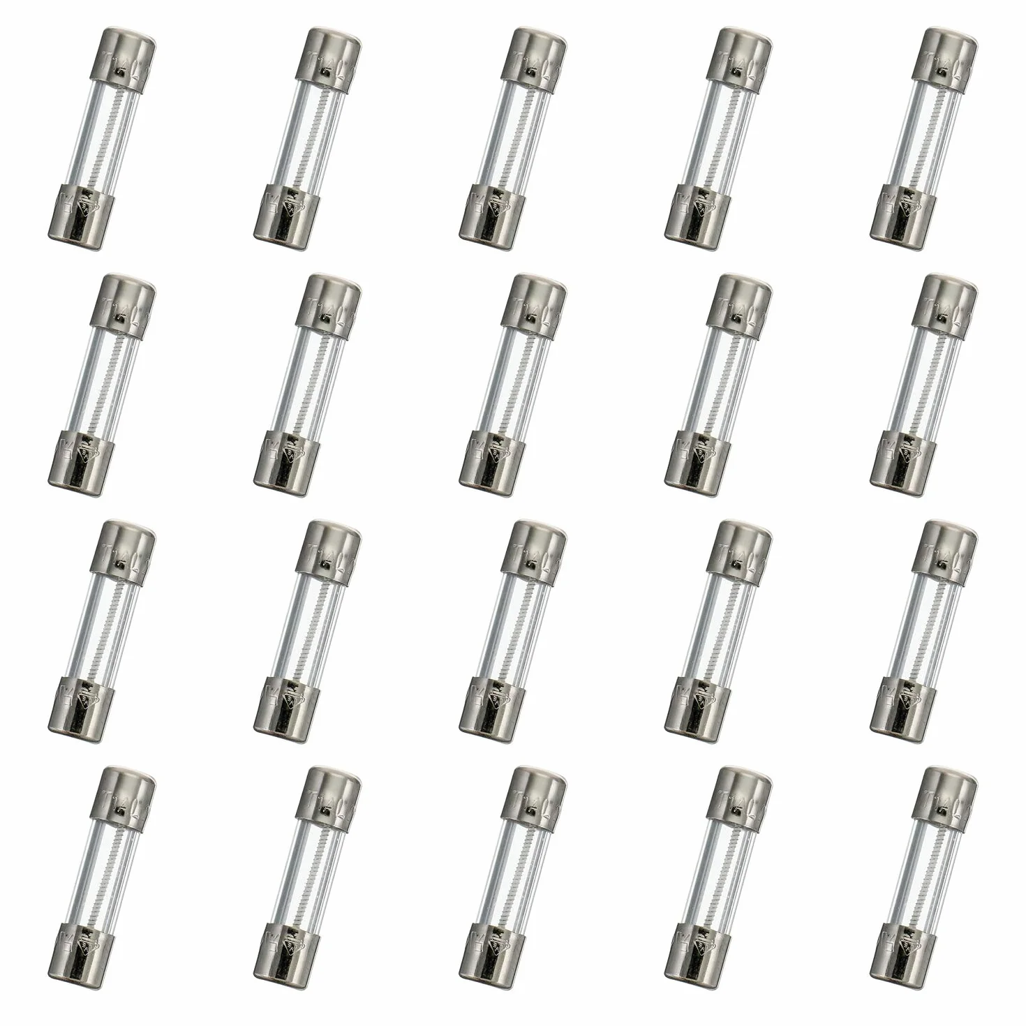 T1AL250V 20 sztuk 5x20mm bezpiecznik ze szkła wolno topiącego 1A 250V 0,2 x 0,78 cala bezpiecznik opóźniający