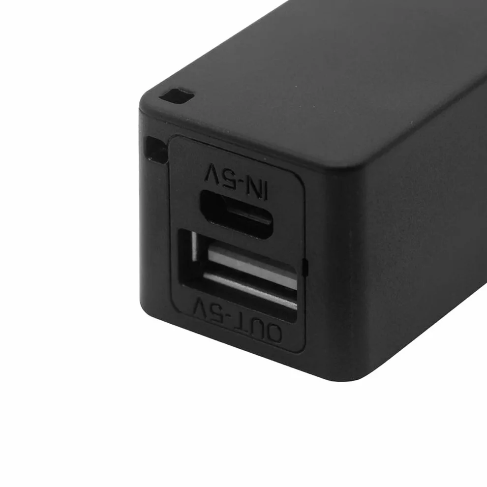 Power Bank USB 18650, Etui na Baterie Zestaw Ładowania Czarny