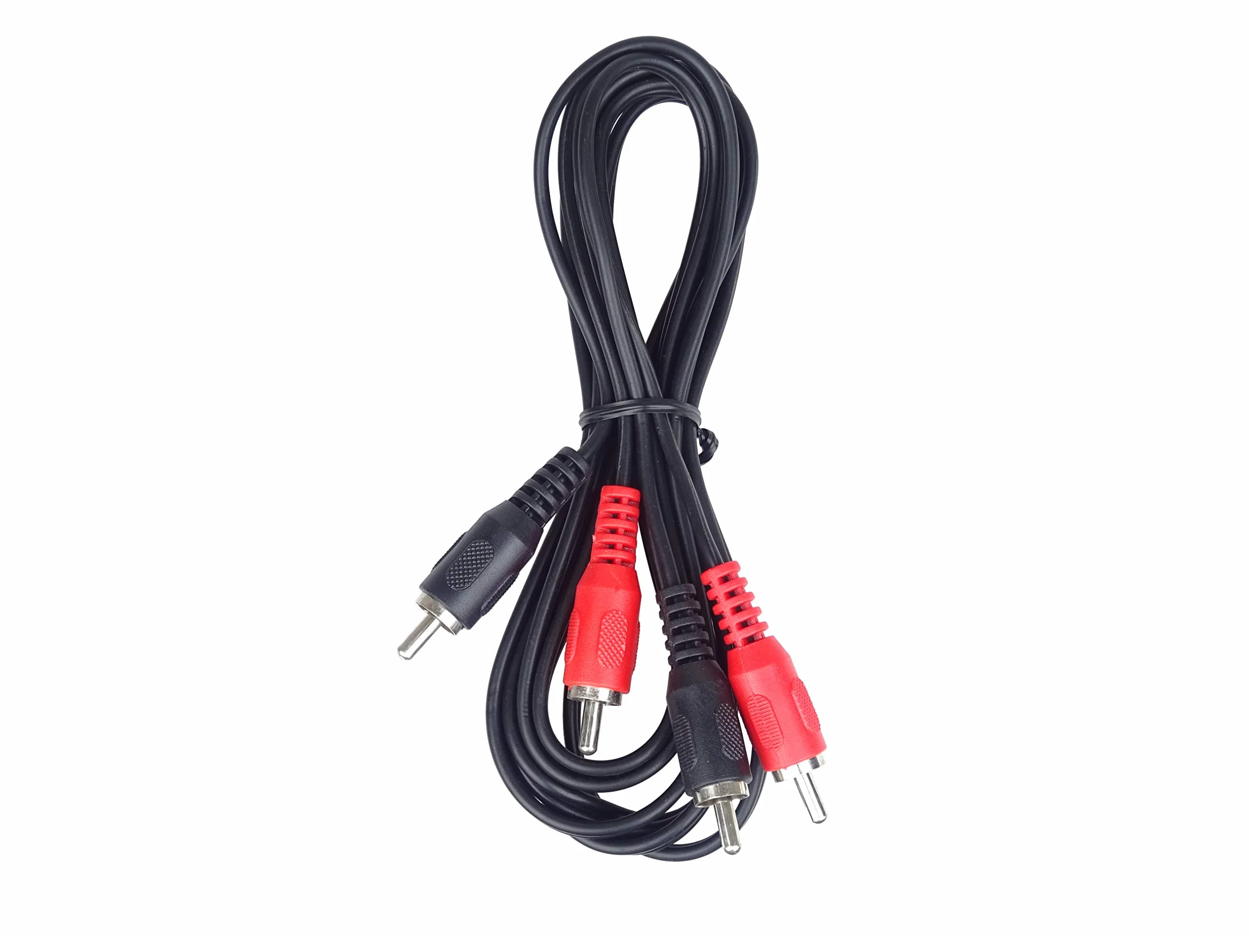 PremiumCord Kabel RCA 2m 2x Wtyk Na 2x Wtyk Kabel Połączeniowy Audio-Wideo Stereo Czarny