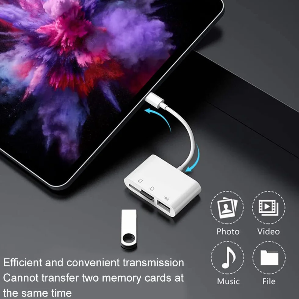 Czytnik kart SD micro SD USB C adapter pamięci kompatybilny MacBook iPhone iPad Samsung Galaxy Laptop