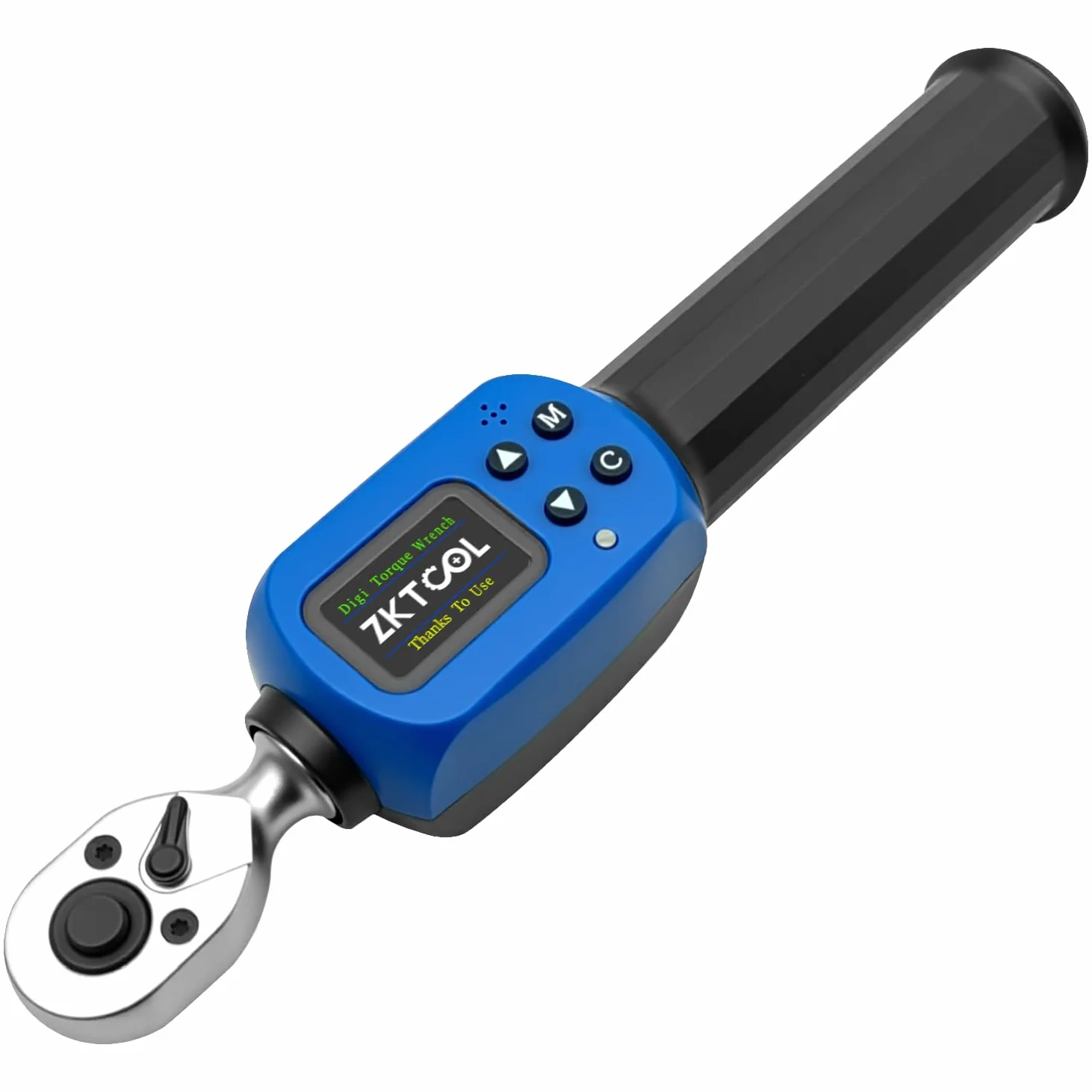 ZKTOOL Cyfrowy klucz dynamometryczny 1/10.2 cm, klucz dynamometryczny 1,5-30 Nm, ± 2% wysoka dokładność wyświetlacza LED kalibracja alarmu brzęczyka i śrubokręt krzyżowy, do samochodu, roweru i