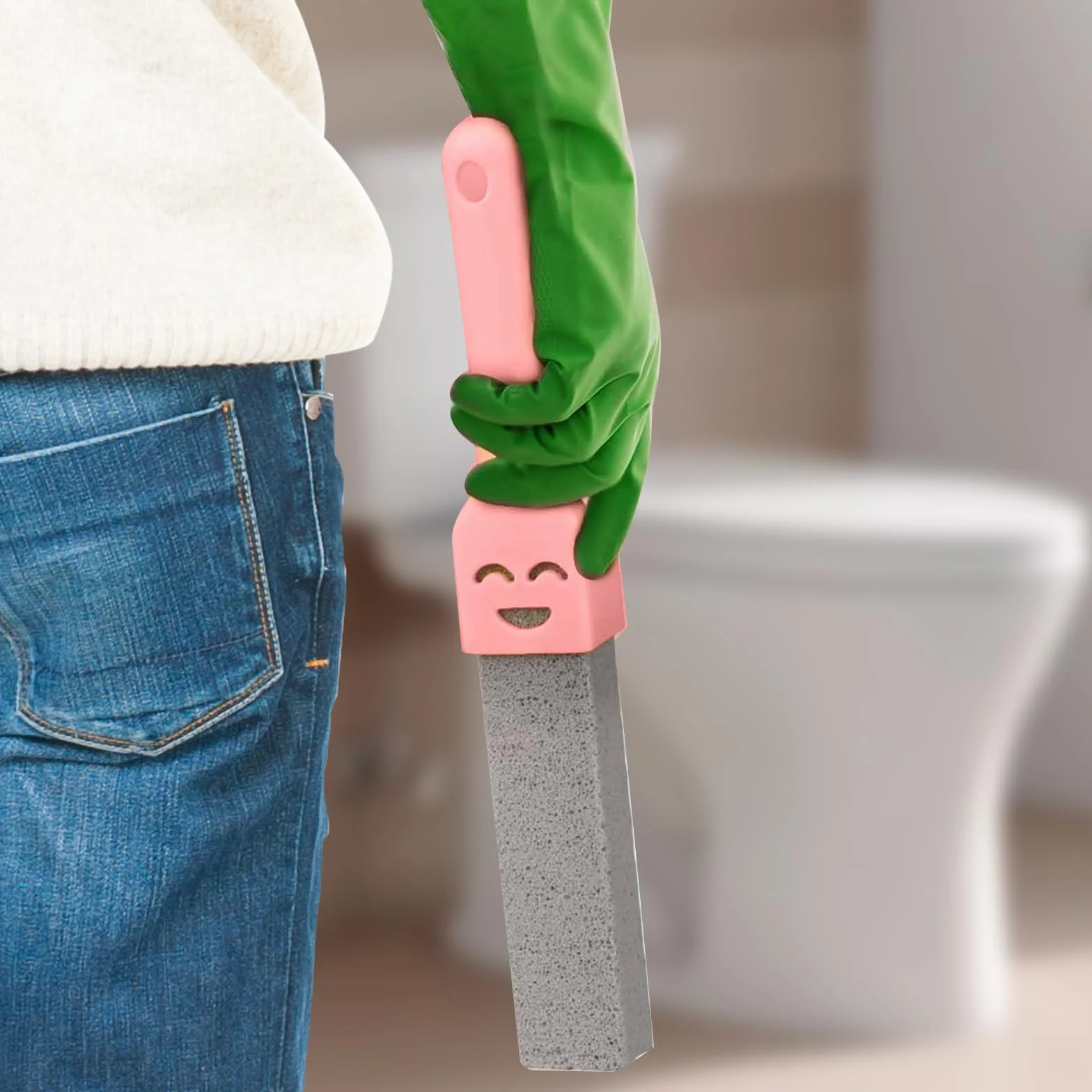 9 sztuk pumeksu do czyszczenia toalety, z kamienia pumeksowego, klozetu, z 3 uchwytami do czyszczenia, nadaje się do toalety, kuchni, prysznica, łazienki, umywalki