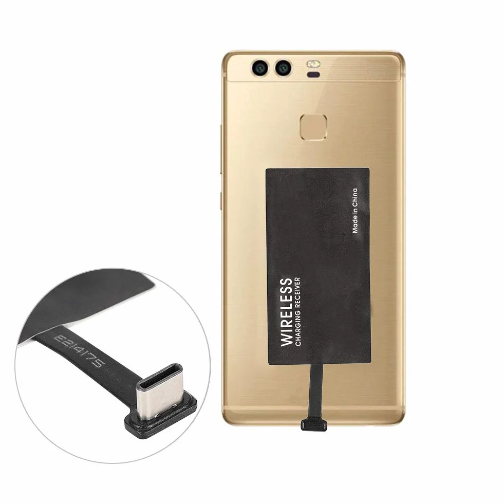Odbiornik ładowania typu C Qi, typ C USB-C Qi bezprzewodowy moduł odbiornika ładowania smartfona z interfejsem typu C, szybkie ładowanie bezprzewodowe