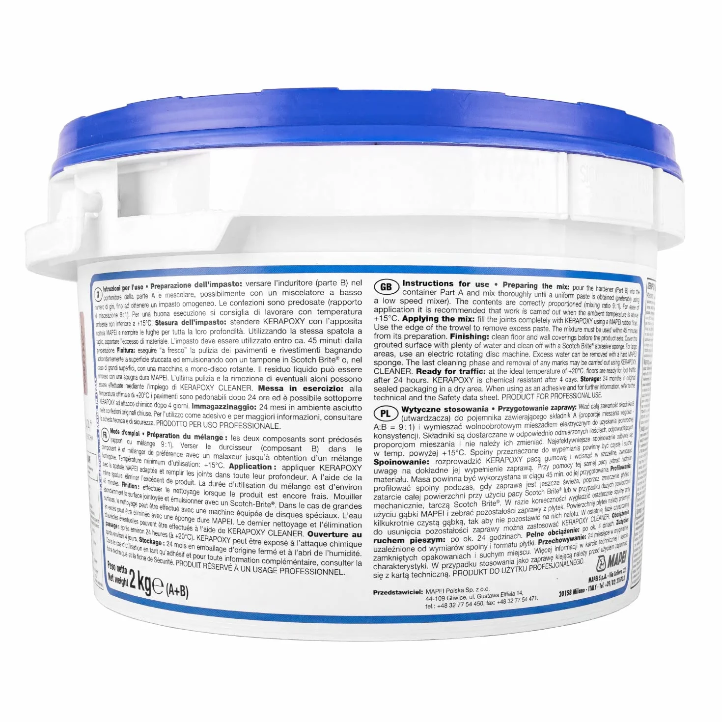 Fuga epoksydowa MAPEI KERAPOXY 2kg 110 manhattan