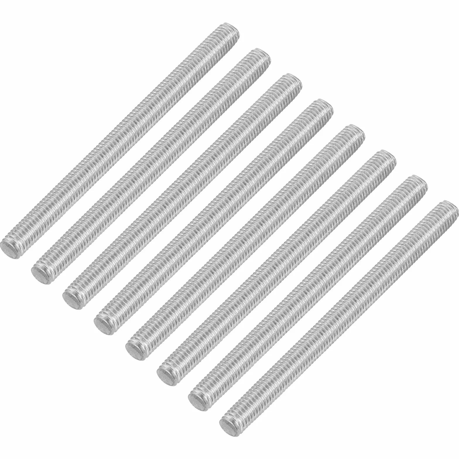 QUARKZMAN 8 szt. Pręt z pełnym gwintem, M5 x 70 mm stal nierdzewna 304 Szpilki z gwintem prawym gwintem M5-0,8 do montażu mebli maszyn